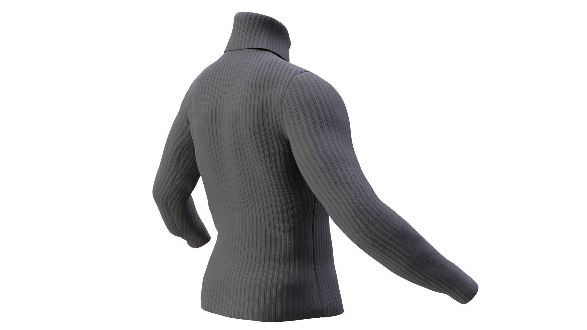 Sweater 44 - All MH Bodies - UE5 Skeletons - Rigged Low-poly 3D model_3