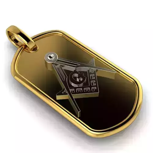 Masonic Necklace Freemason Pendant Templar Jewelry