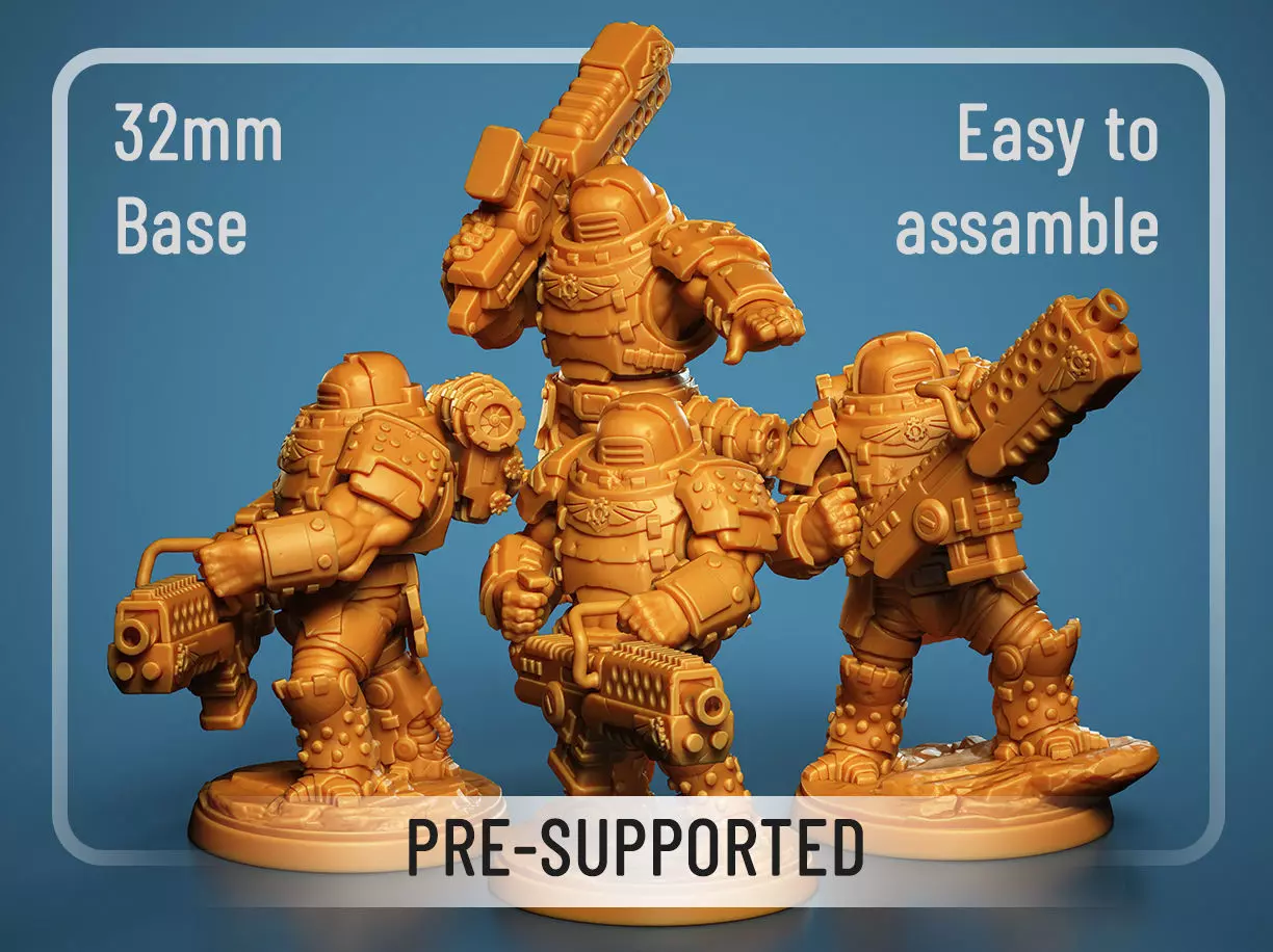 Sea Guard - Heavy breacher team - 3D print model 3D Model Collection_0