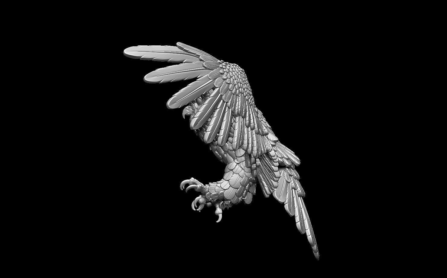 bird owl 3D print model_59