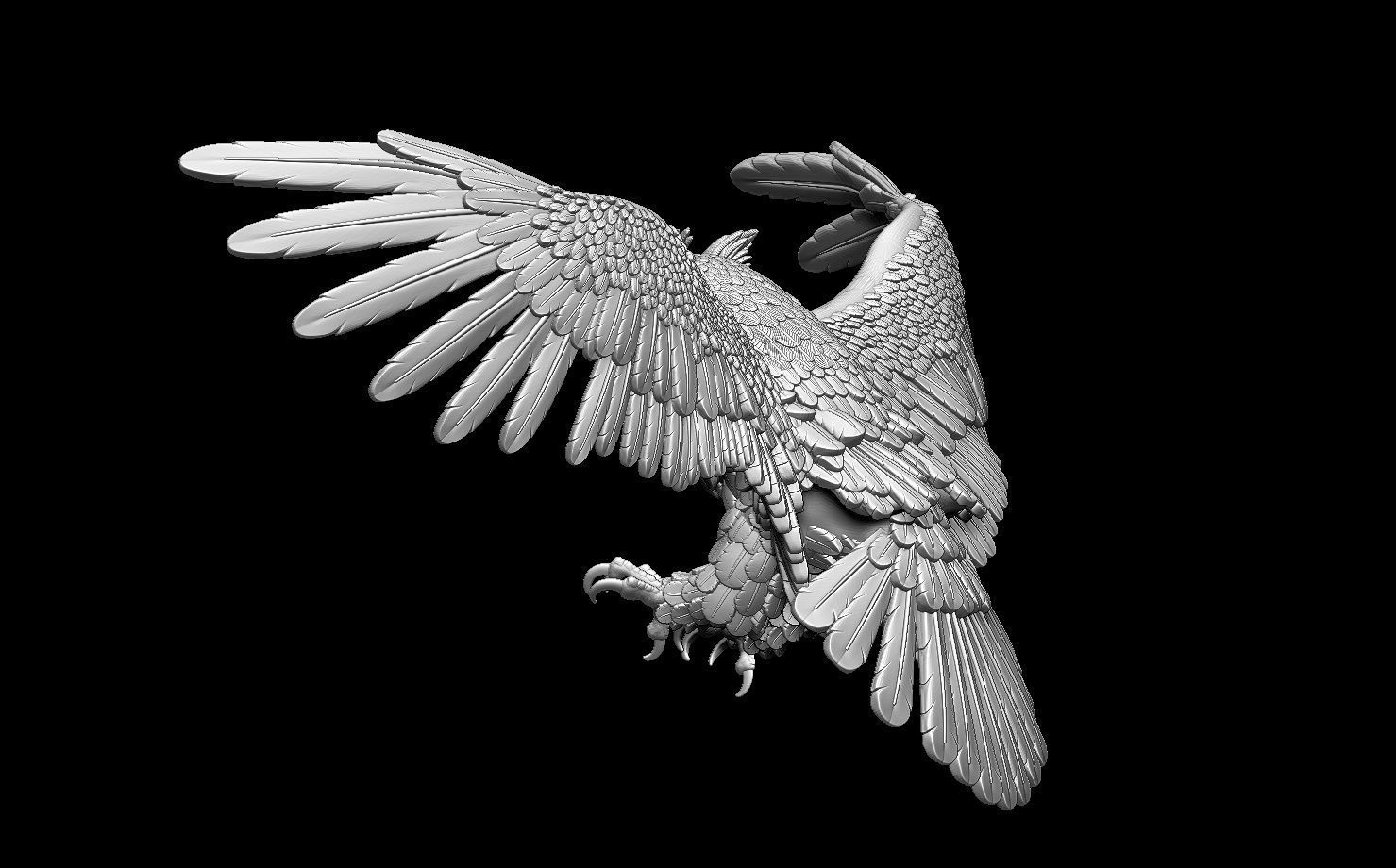 bird owl 3D print model_60