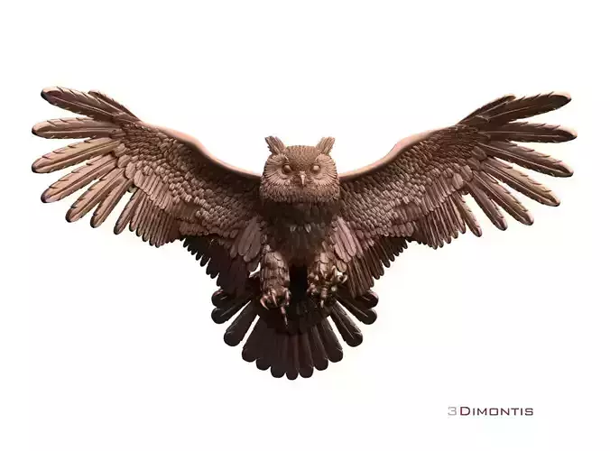 bird owl 3D print model