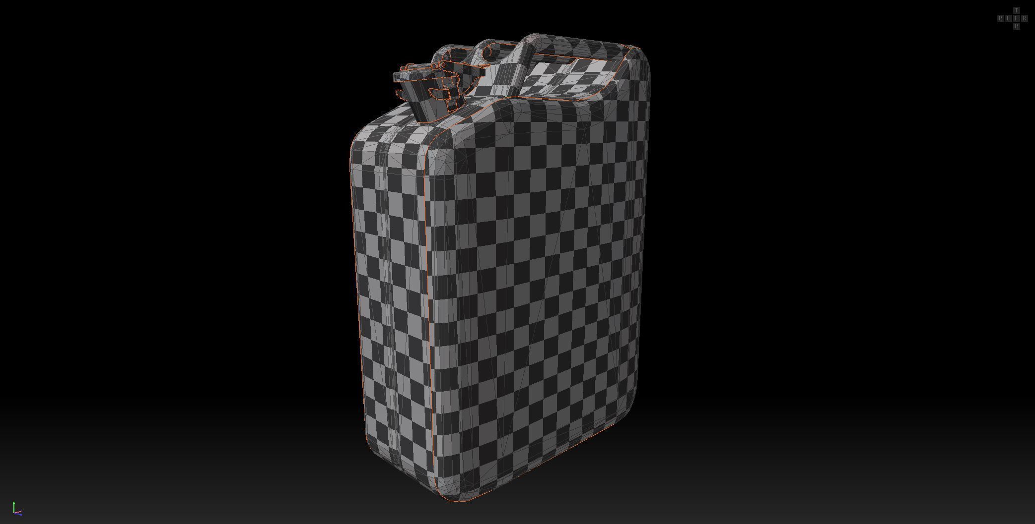 Soviet old Fuel canister Low-poly 3D model_20