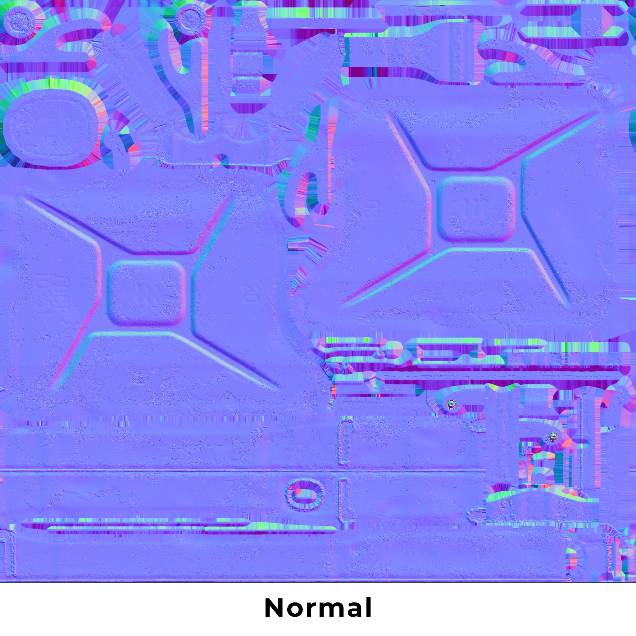 Soviet old Fuel canister Low-poly 3D model_22