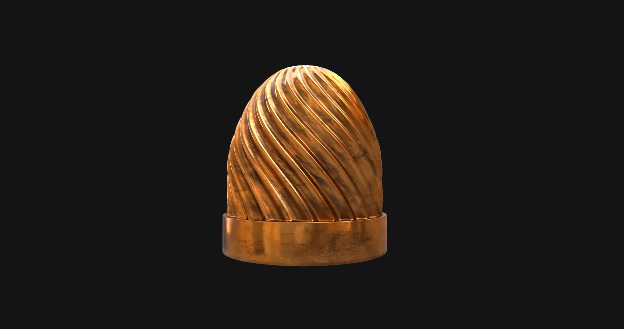 Copper bake mold Free 3D model
