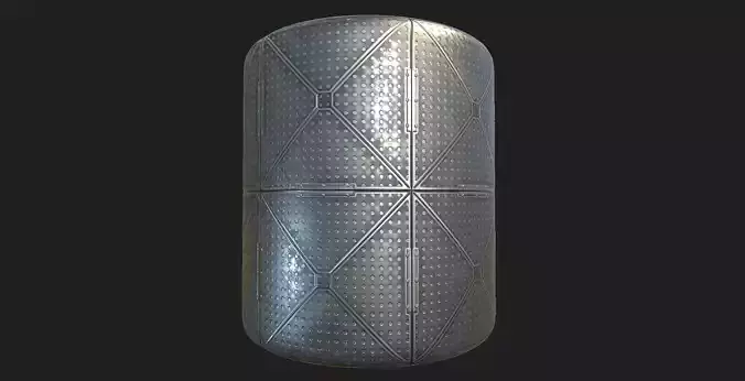 Seamless tillable PBR metal floor material