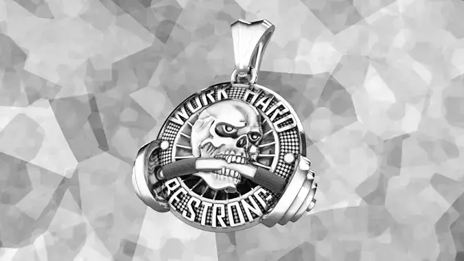Hard work pendant 3D print model