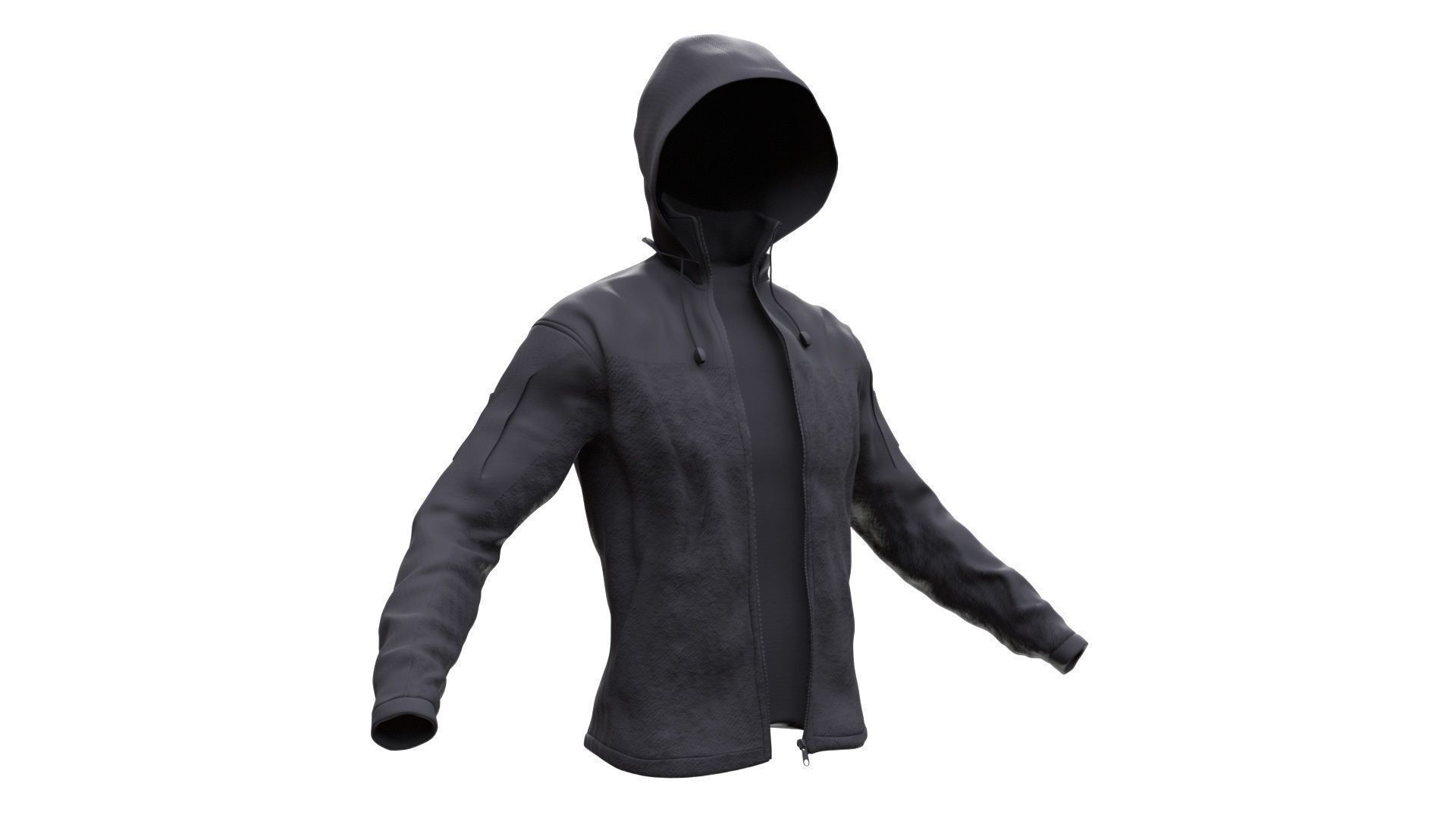 Jacket 55 - All MH Bodies - UE5 Skeletons - Rigged Low-poly 3D model_4
