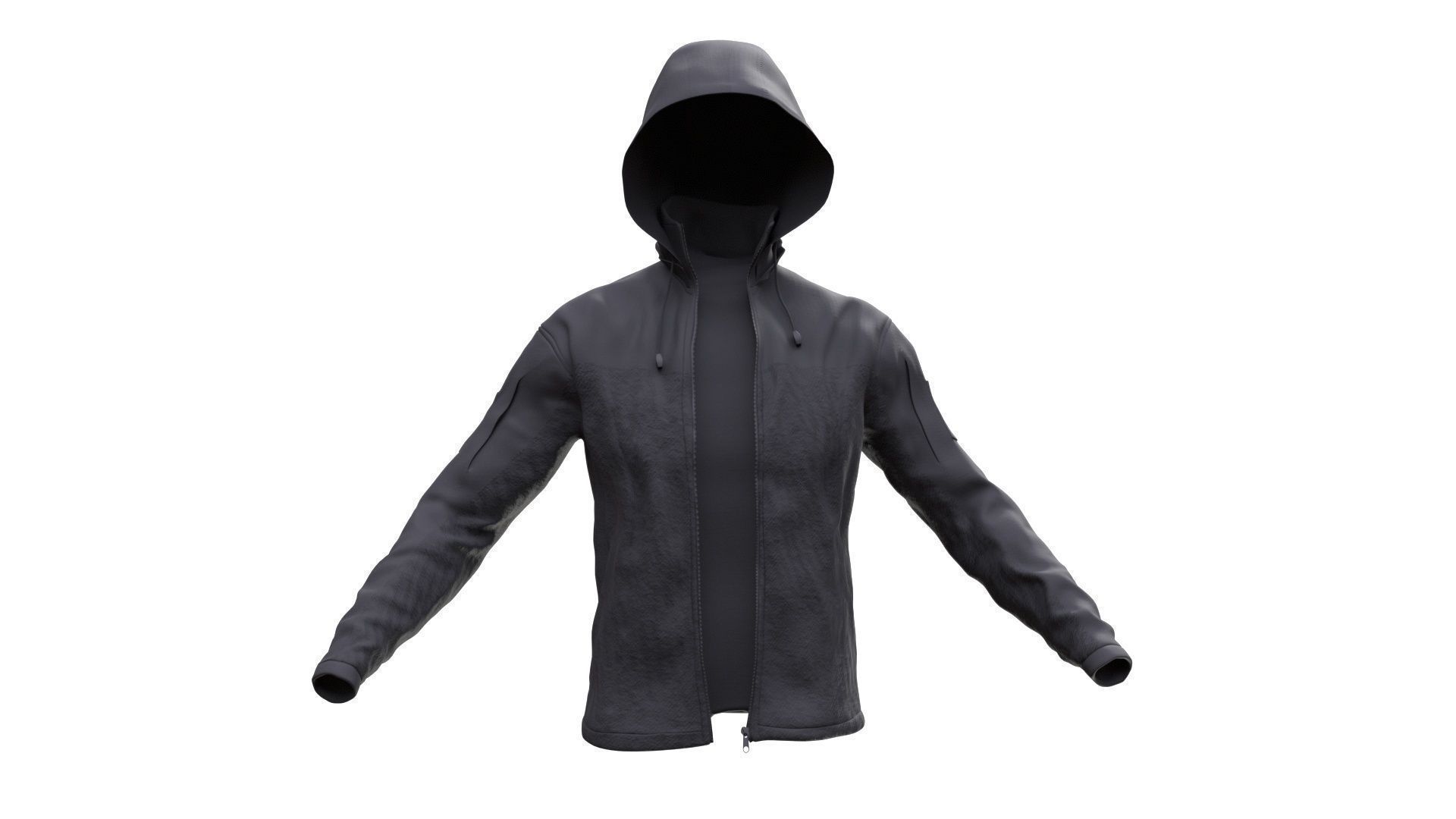 Jacket 55 - All MH Bodies - UE5 Skeletons - Rigged Low-poly 3D model_5