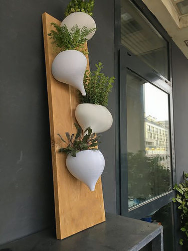 wall pot planter pencil holder STL file for 3D printer 3D print model