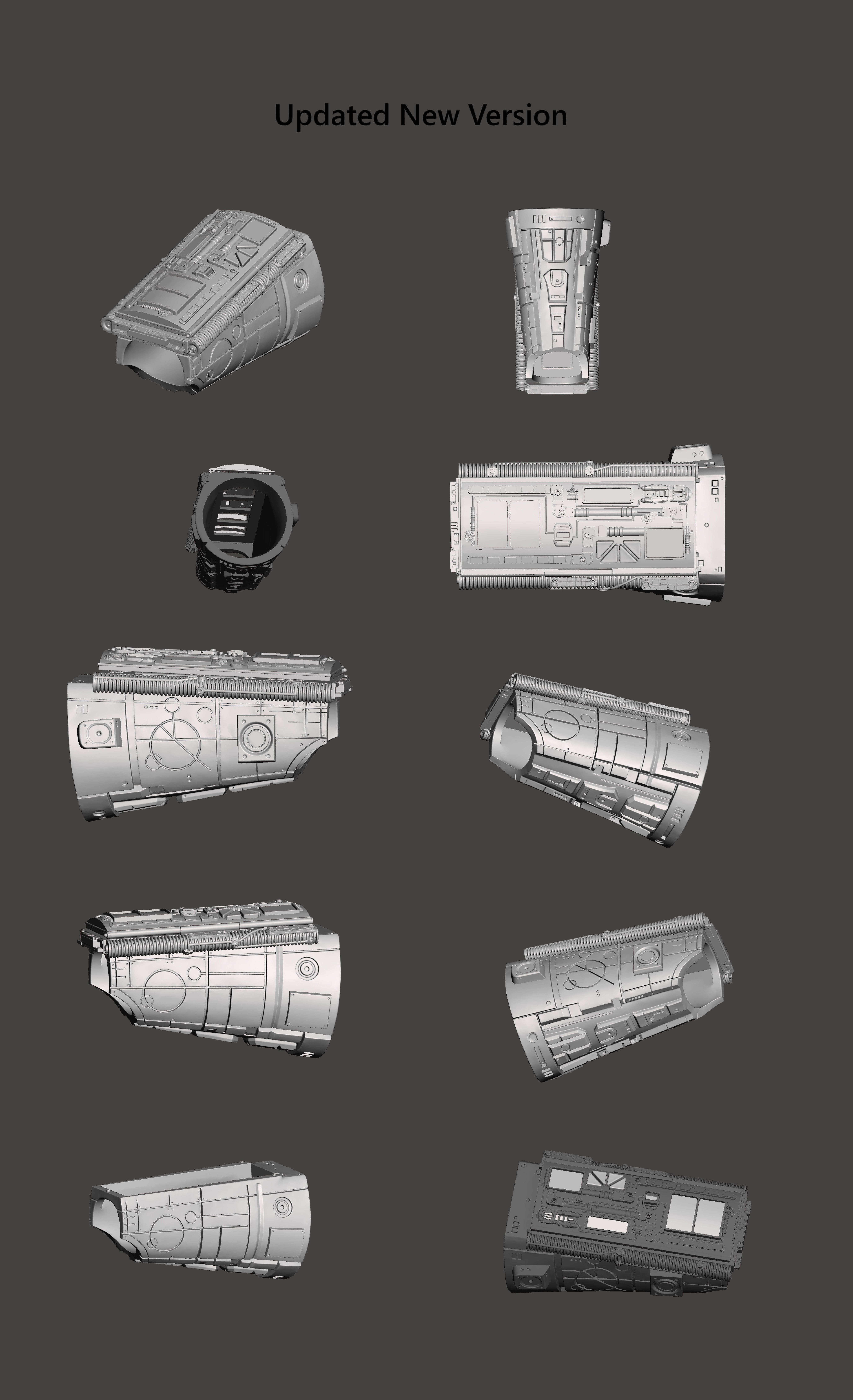 Predator 1987 Full Movable Left Gauntlet Detonator 3D print model_2