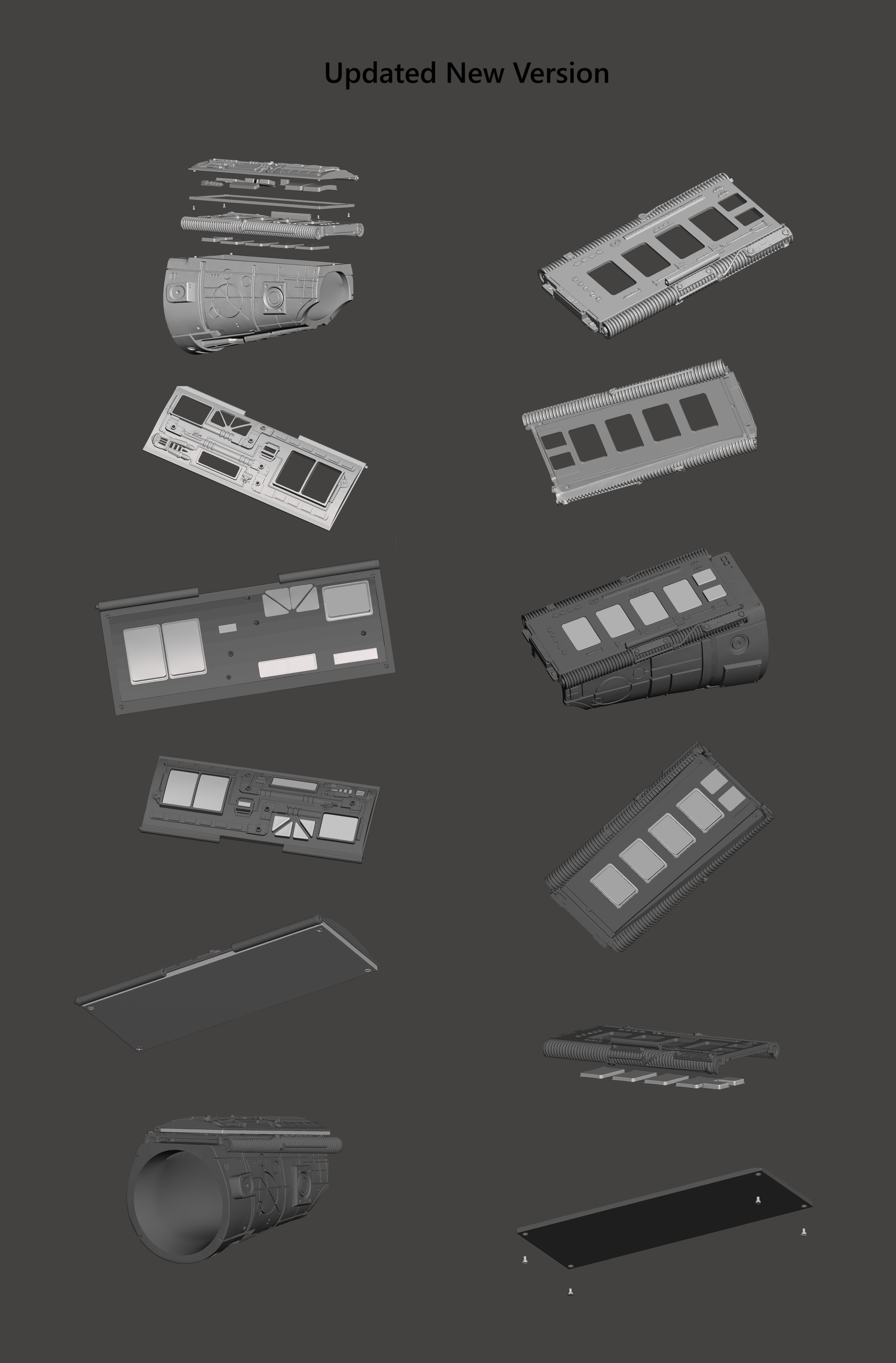 Predator 1987 Full Movable Left Gauntlet Detonator 3D print model_1