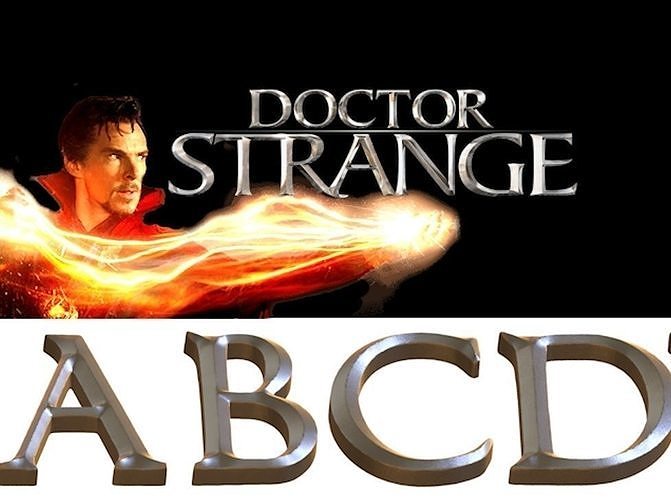 Strange - Font 3D STL 3D print model