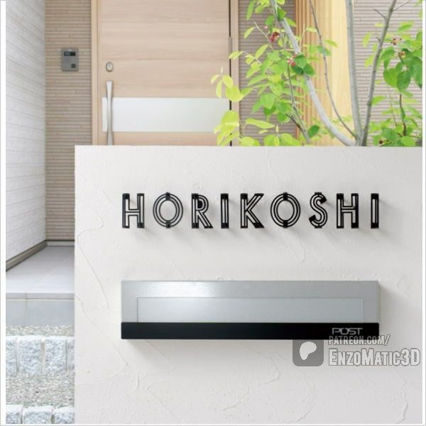 letters alphabet wired 3D 3D print model_1