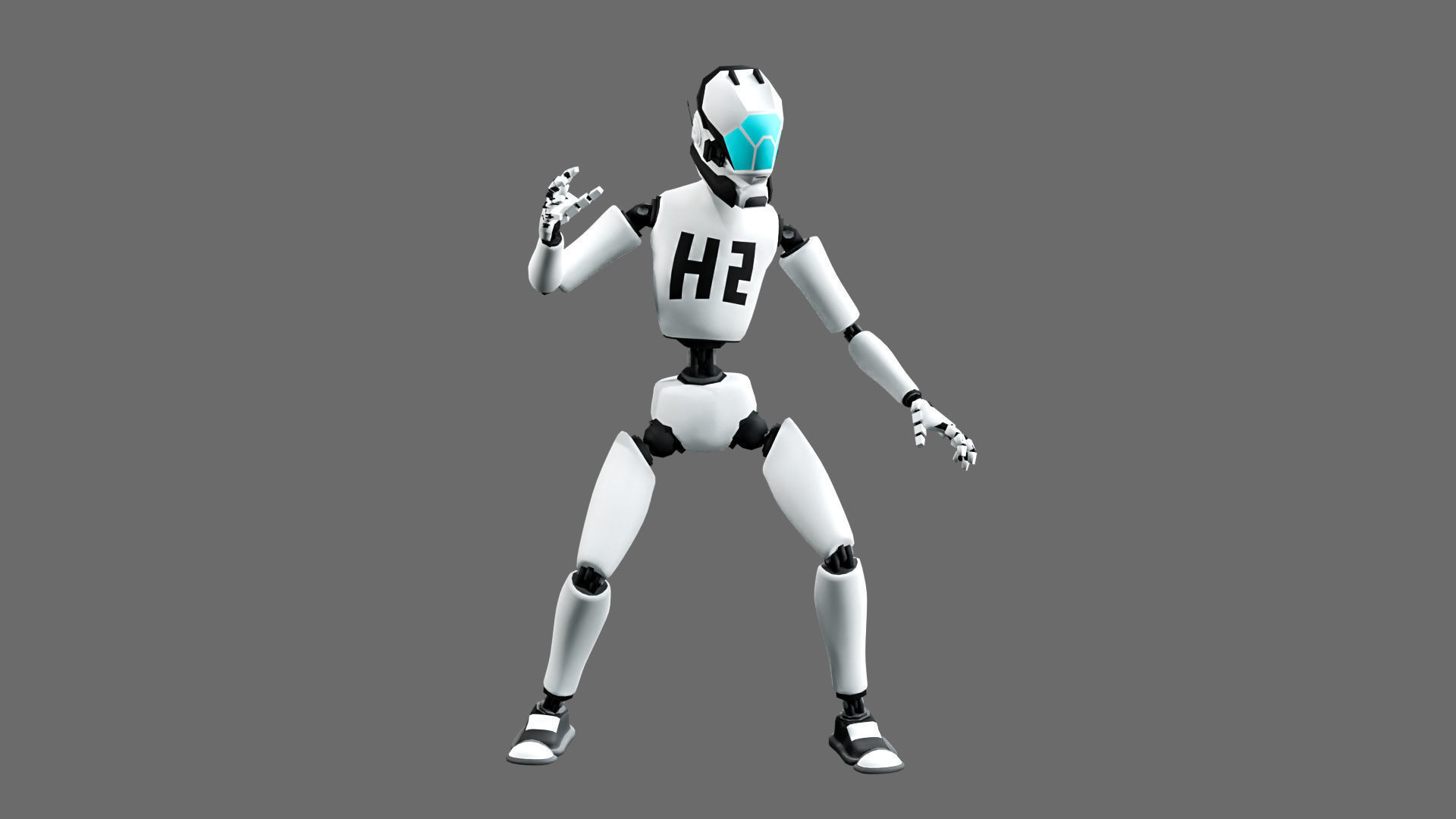 10 unique robots Low-poly 3D model_4