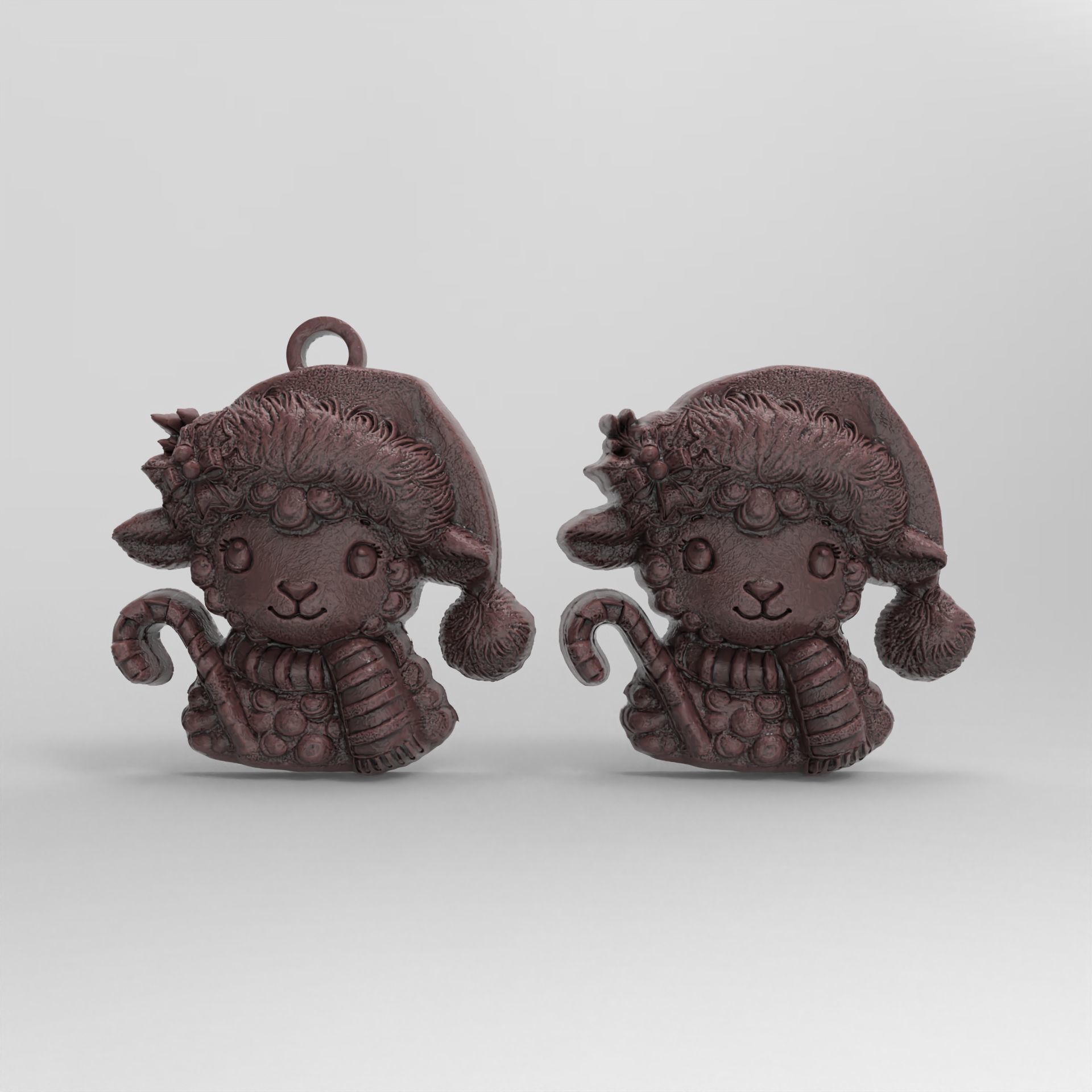 christmas tree sheep decor  3D print model_2