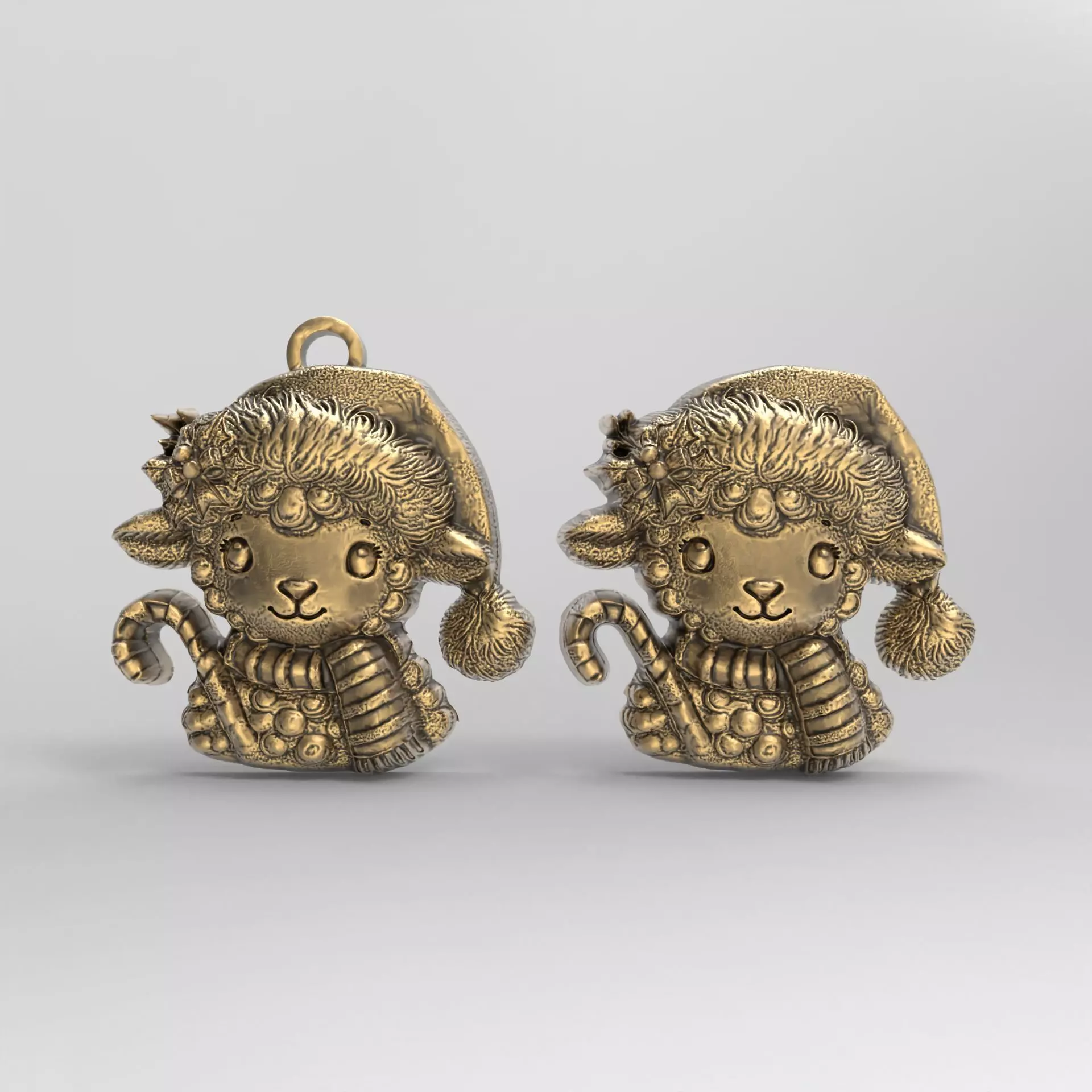 christmas tree sheep decor  3D print model_0