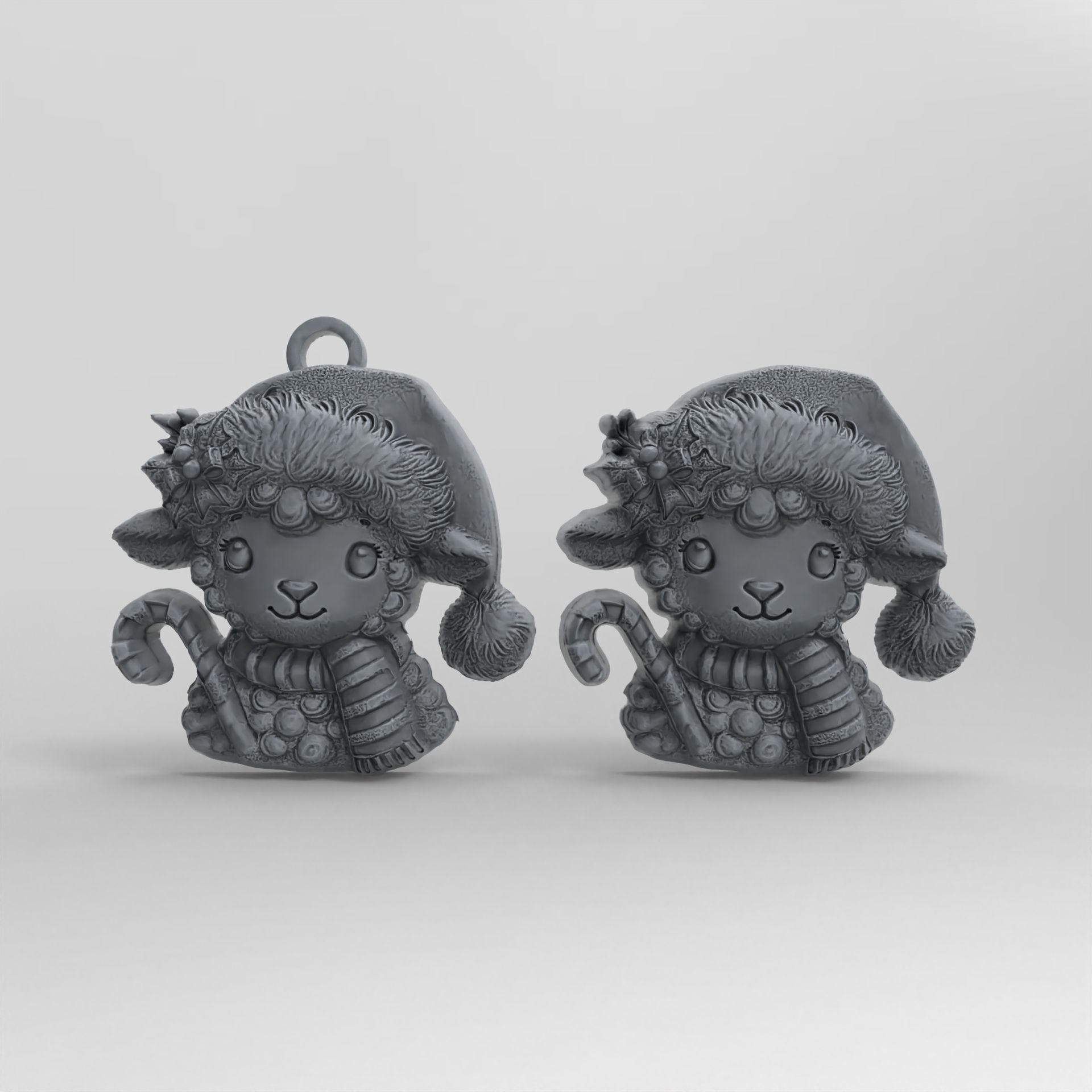 christmas tree sheep decor  3D print model_1