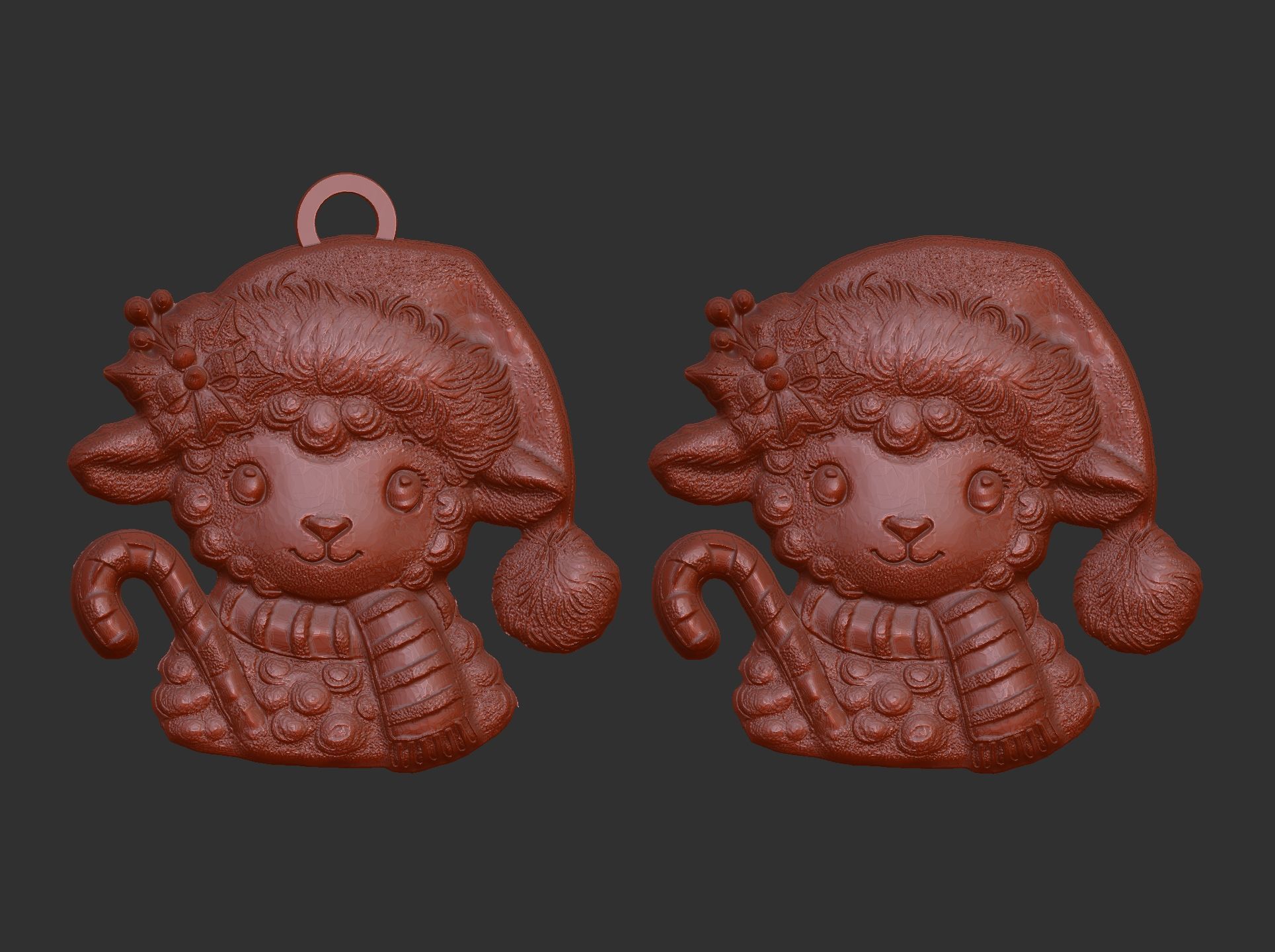 christmas tree sheep decor  3D print model_6