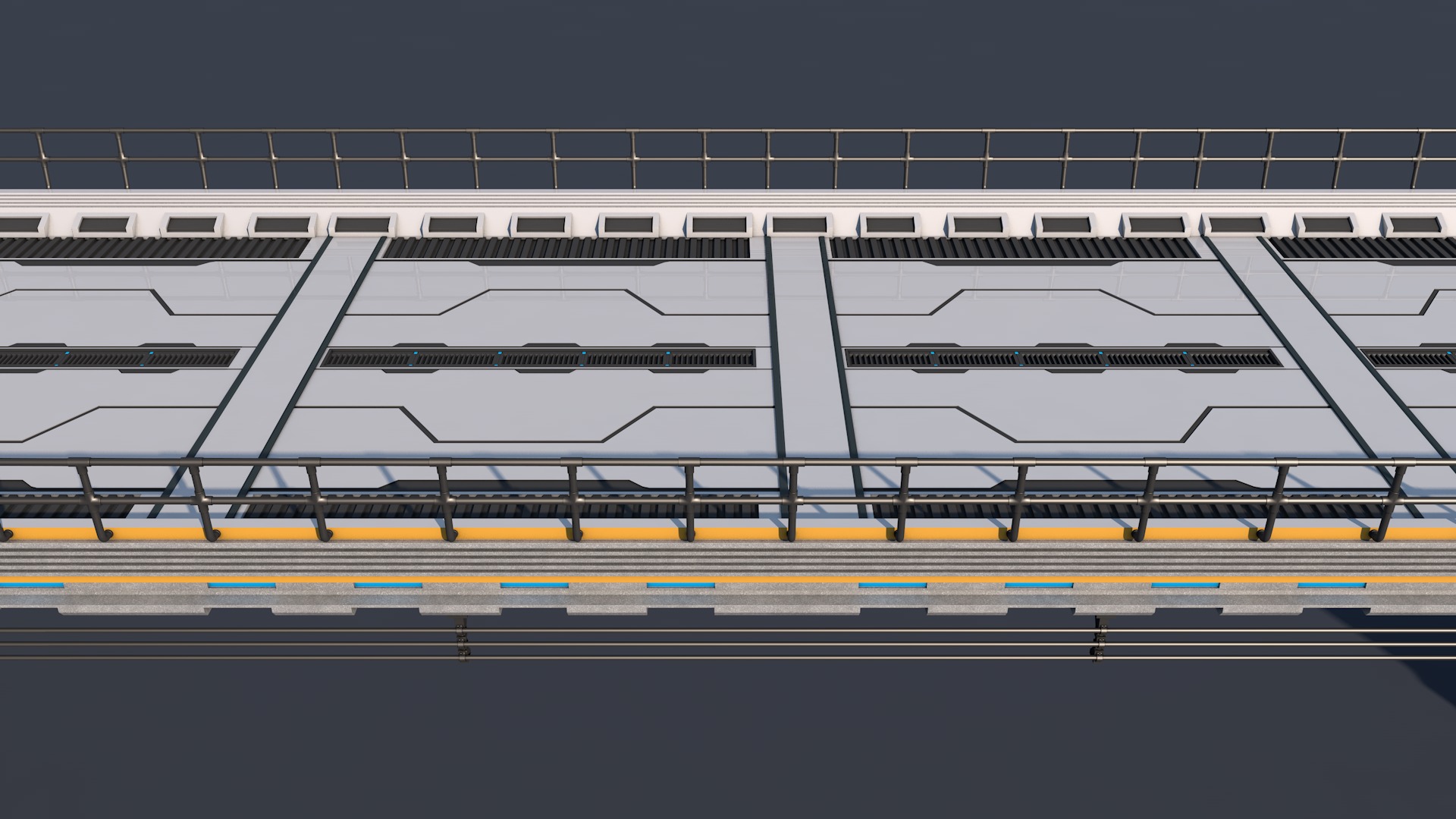 Sci Fi Bridge 3D model_6