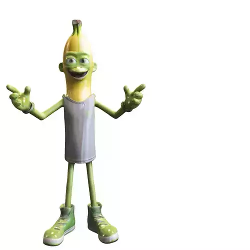 Cartoon Banana Character