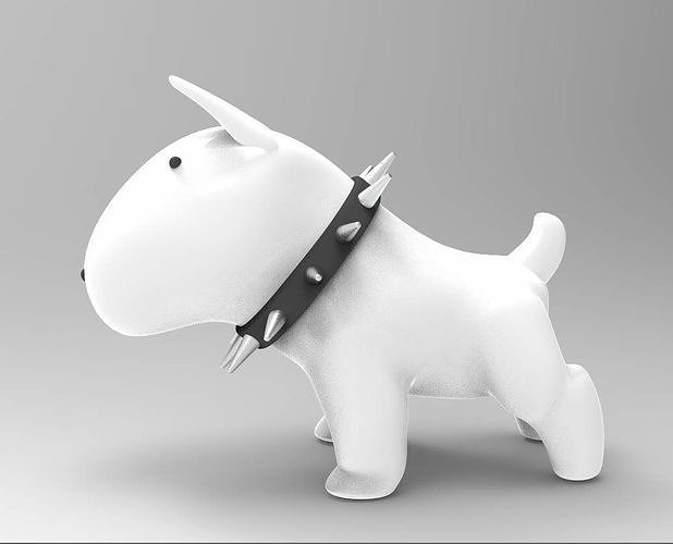 bull terrier dog 3D 3D print model