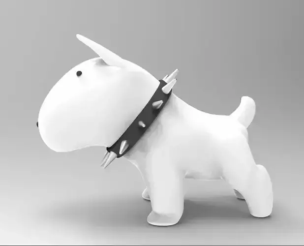 bull terrier dog 3D