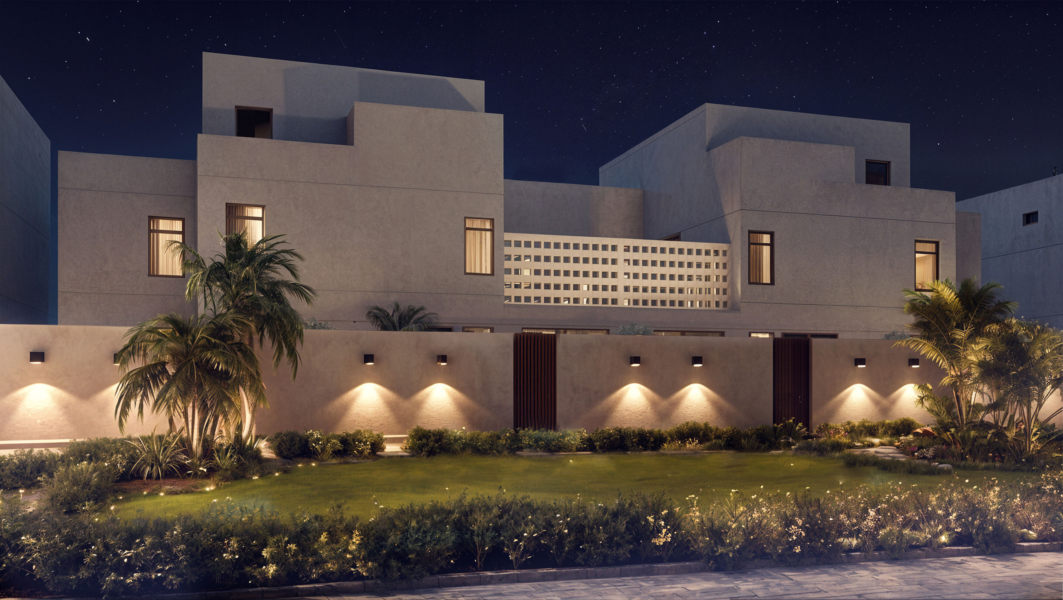 Modern villa 3D model_9