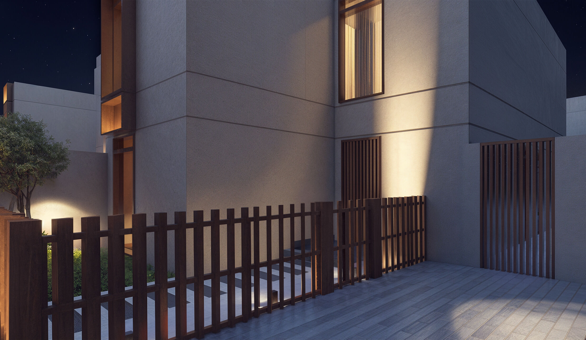 Modern villa 3D model_19