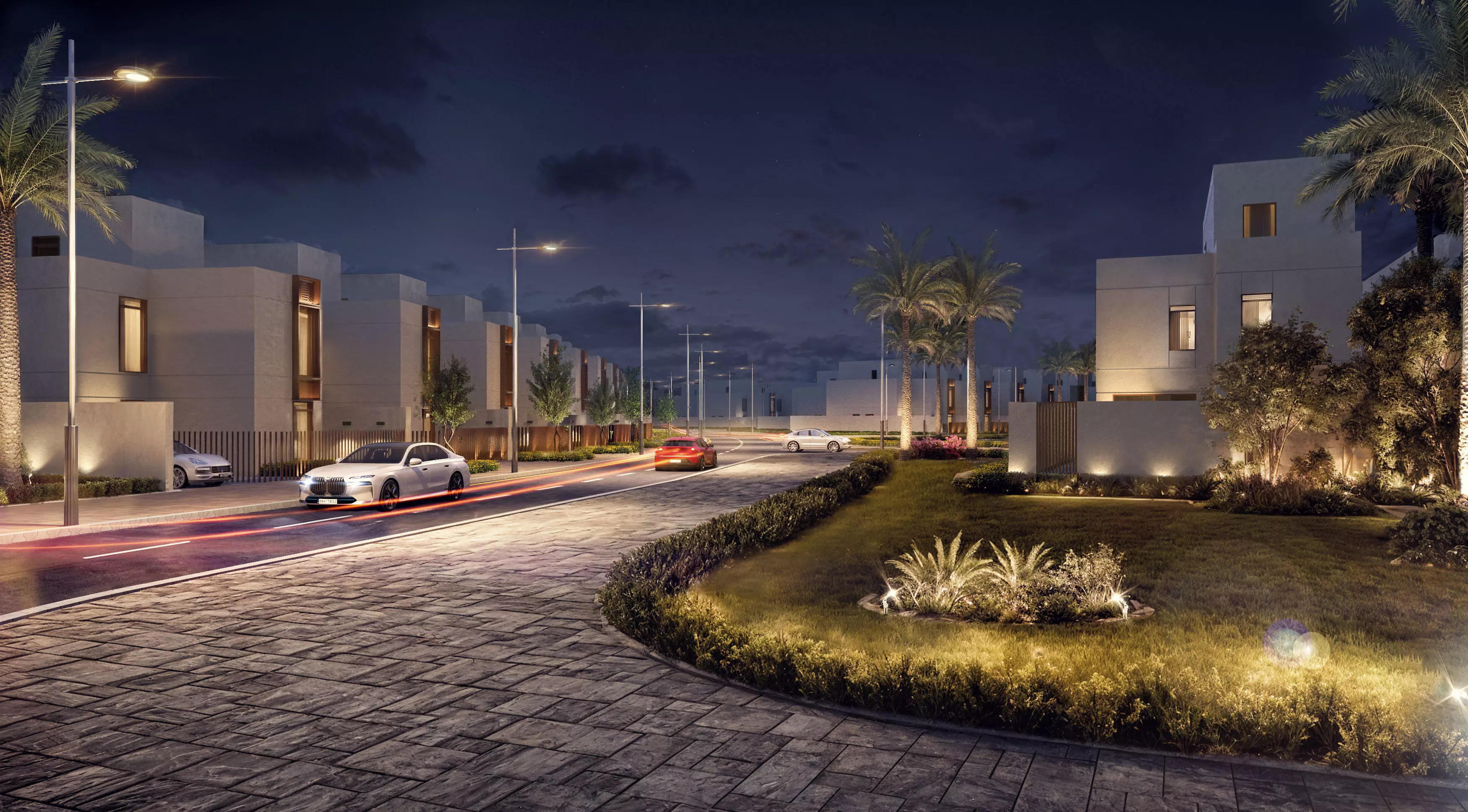 Modern villa 3D model_0