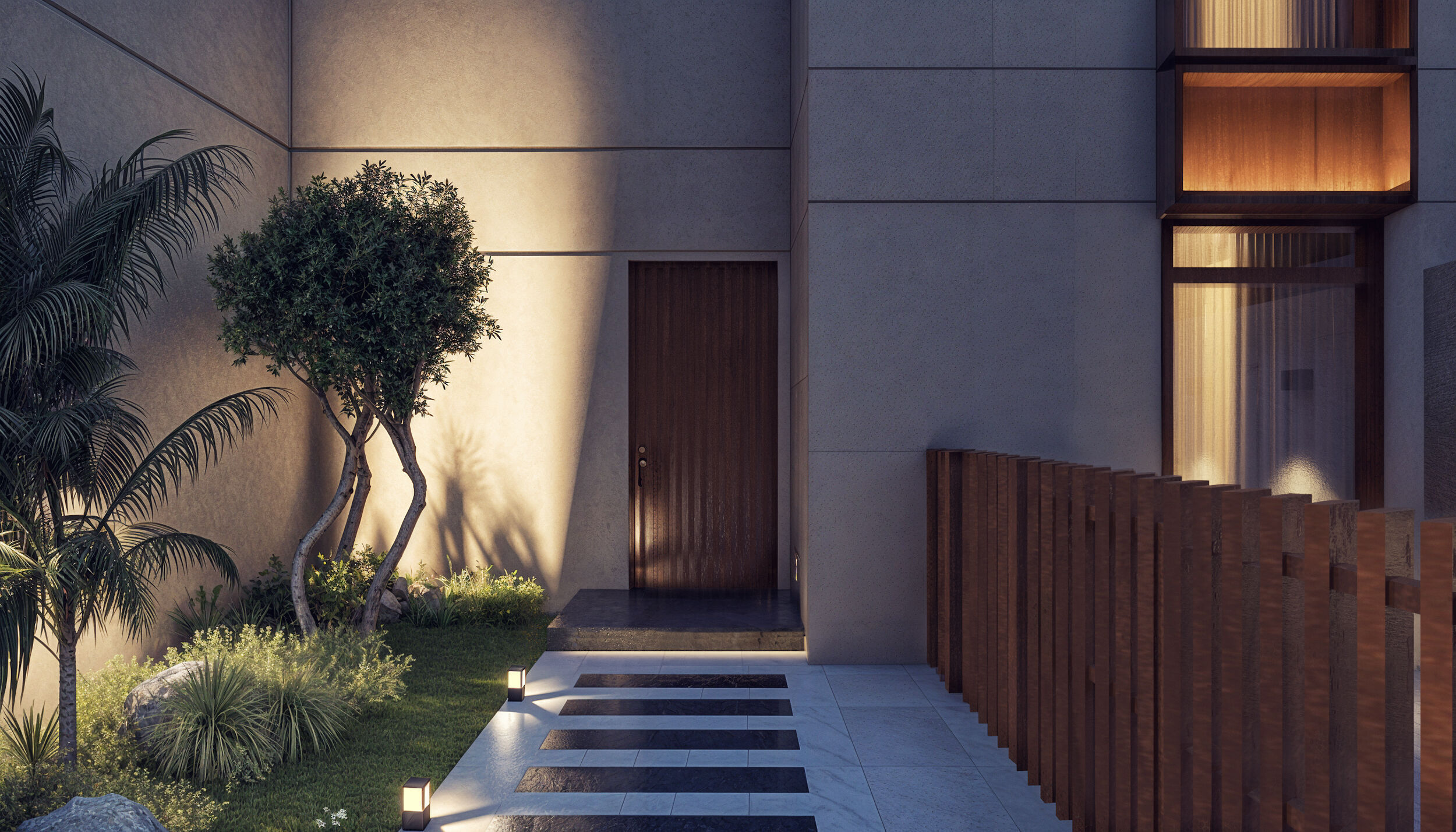 Modern villa 3D model_12