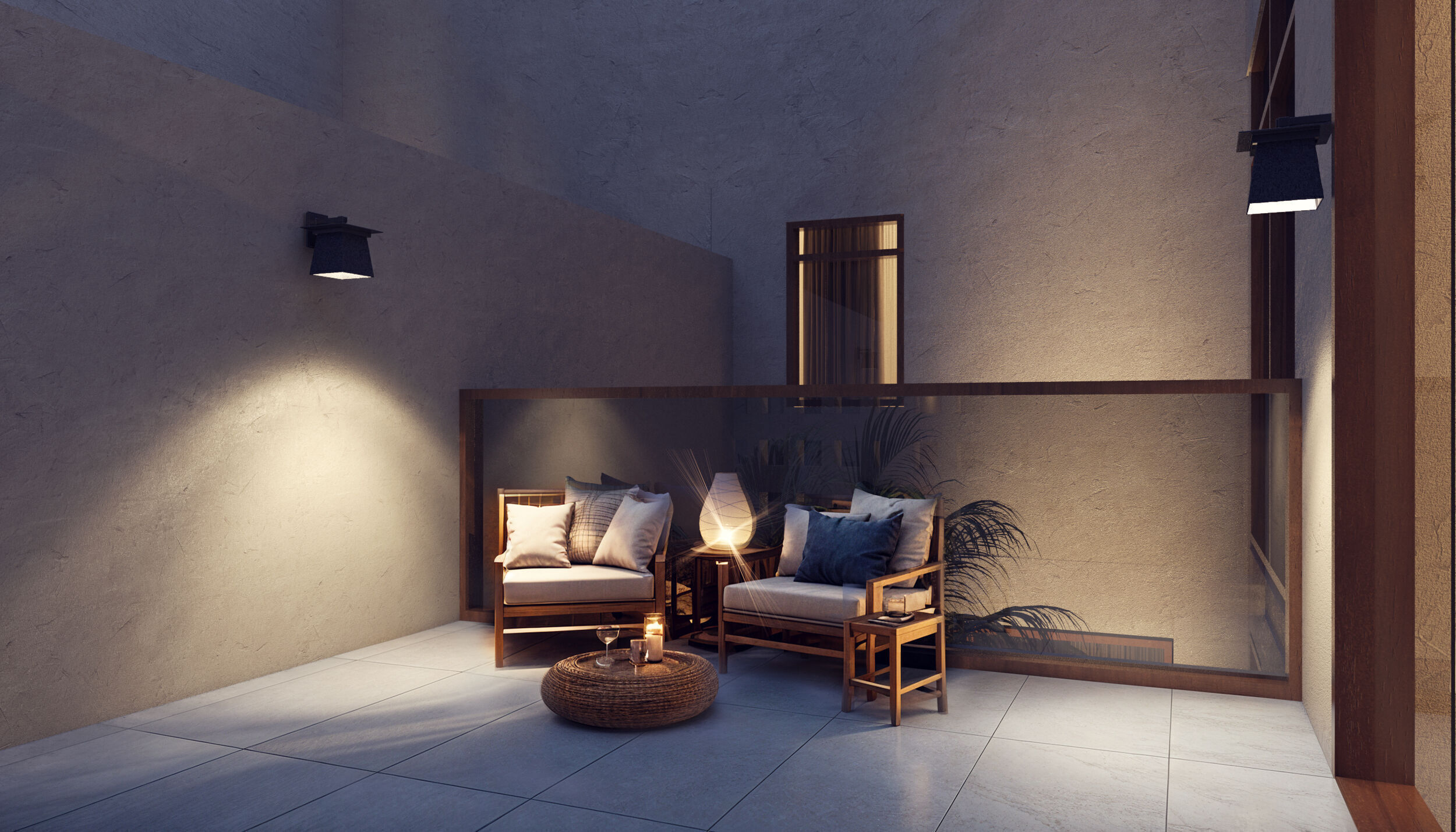 Modern villa 3D model_16