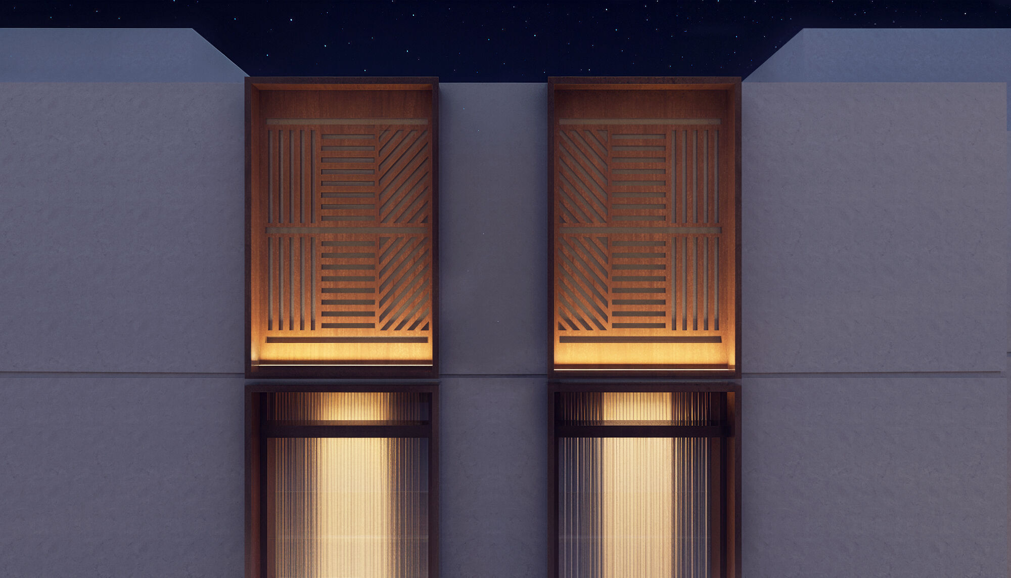 Modern villa 3D model_14