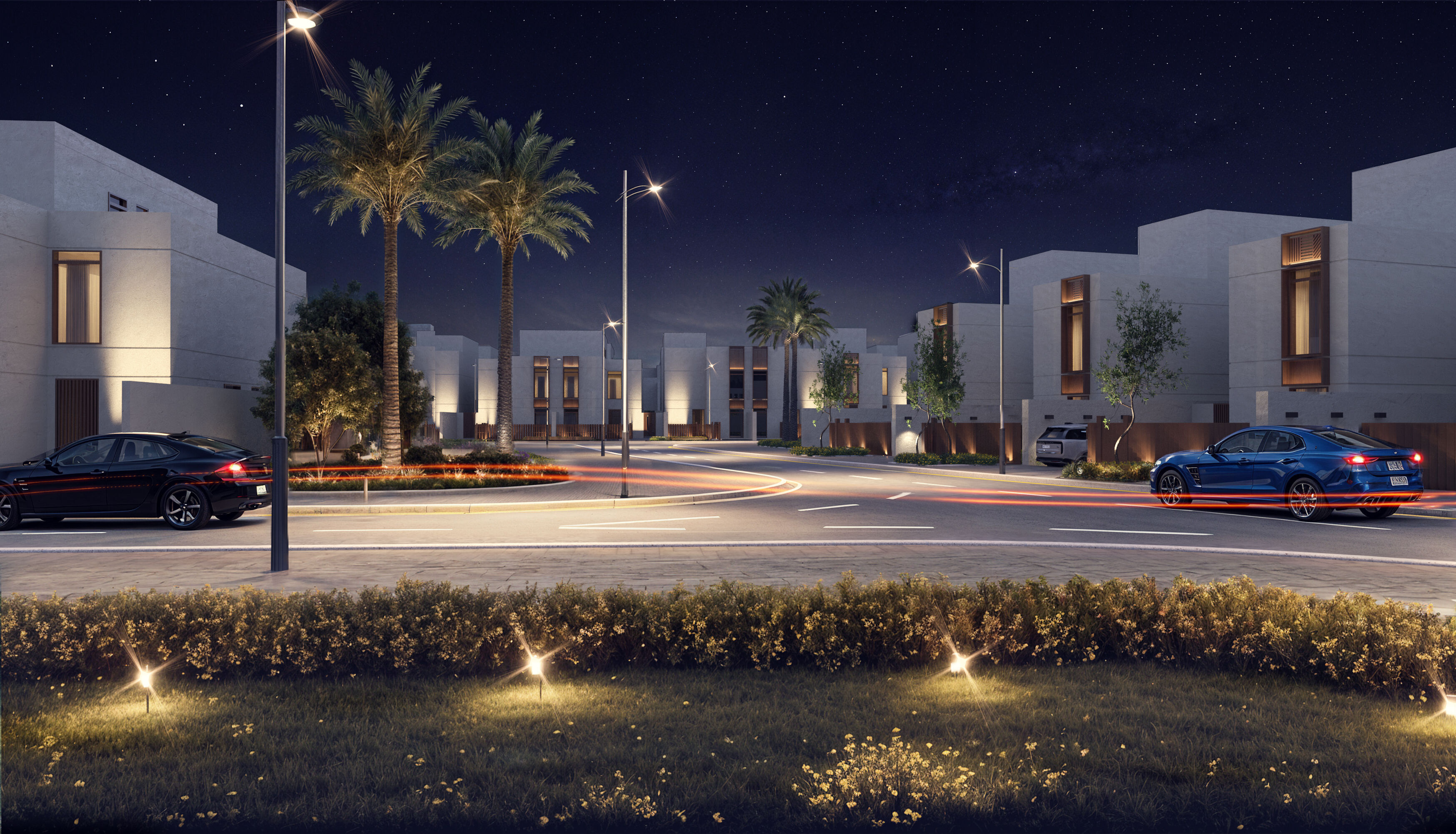 Modern villa 3D model_10