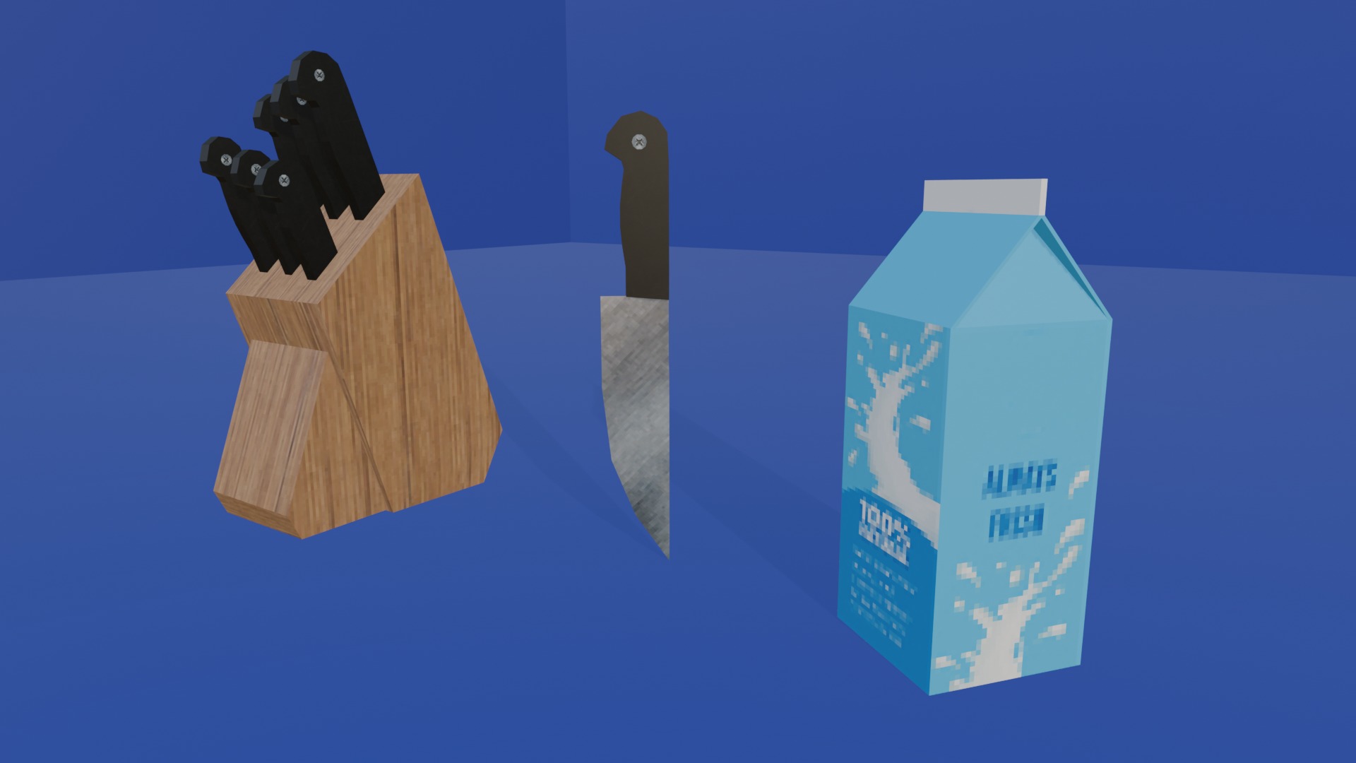KITCHEN ASSETS 1 - LOW POLY - PS1 RETRO STYLE Low-poly 3D model_4