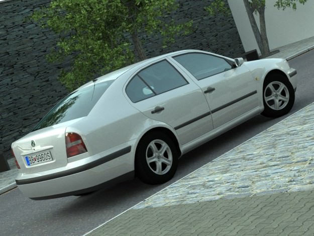 Skoda Octavia 1997 3D model_1