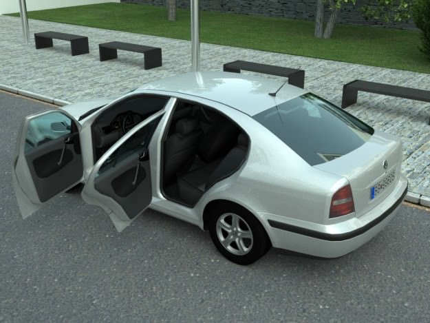 Skoda Octavia 1997 3D model_2