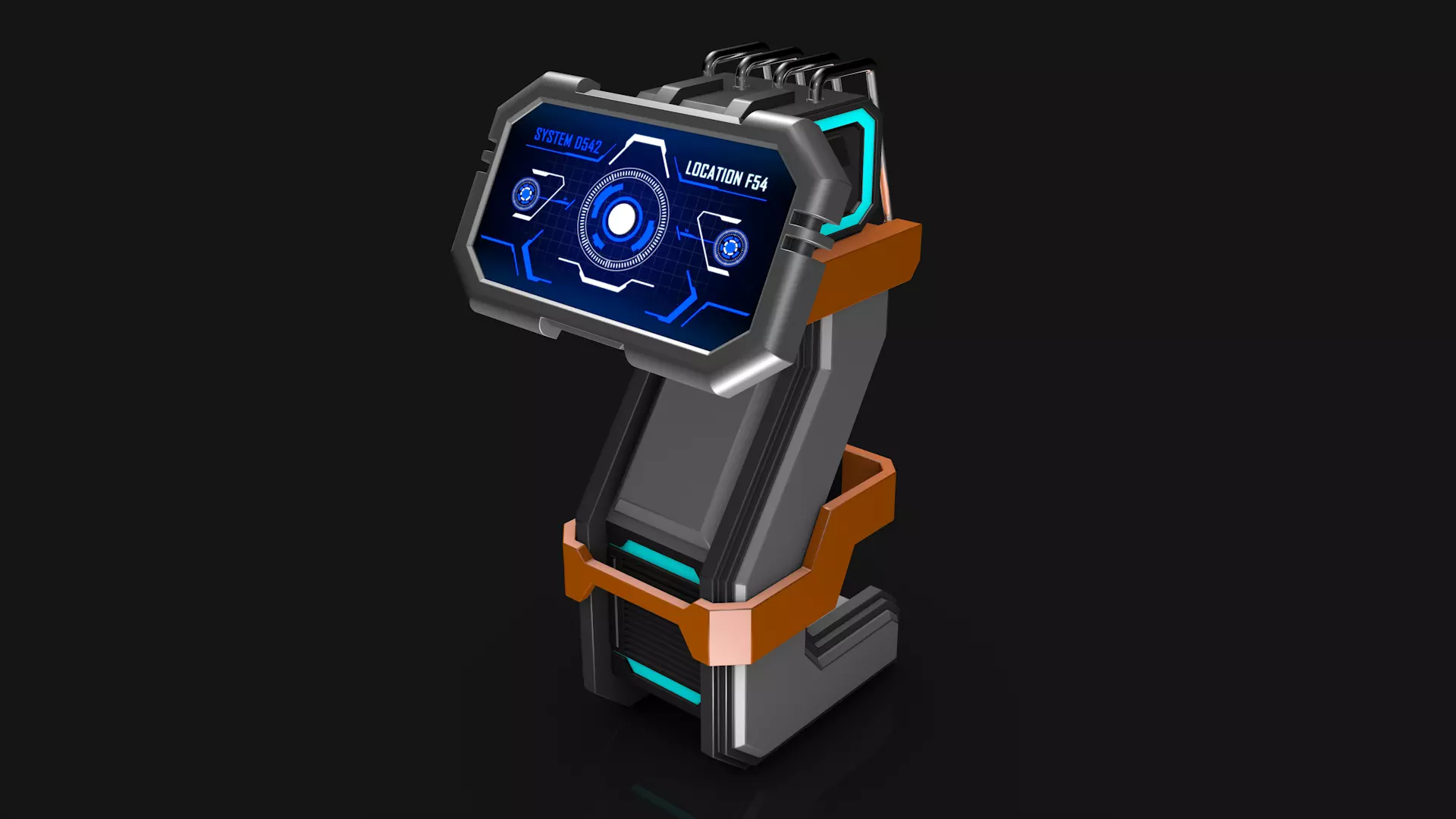 Sci Fi Computer 3D model_0