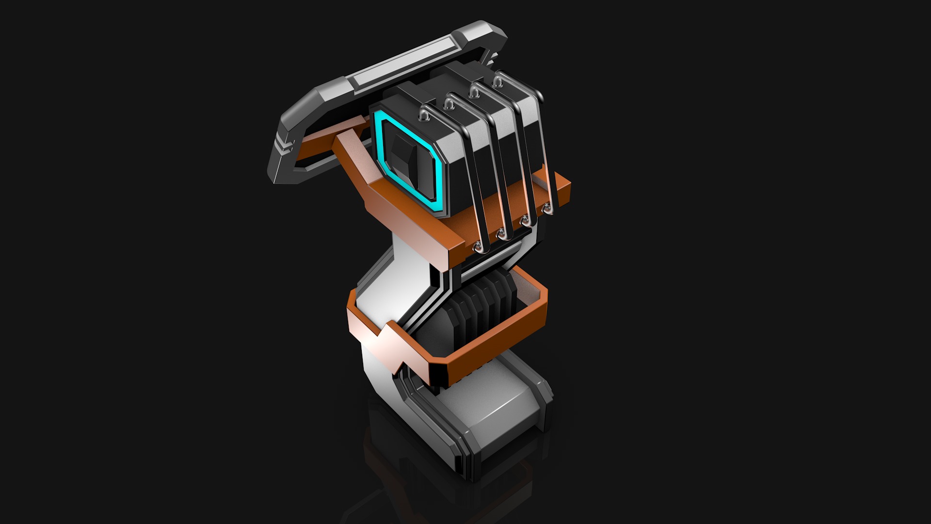 Sci Fi Computer 3D model_4