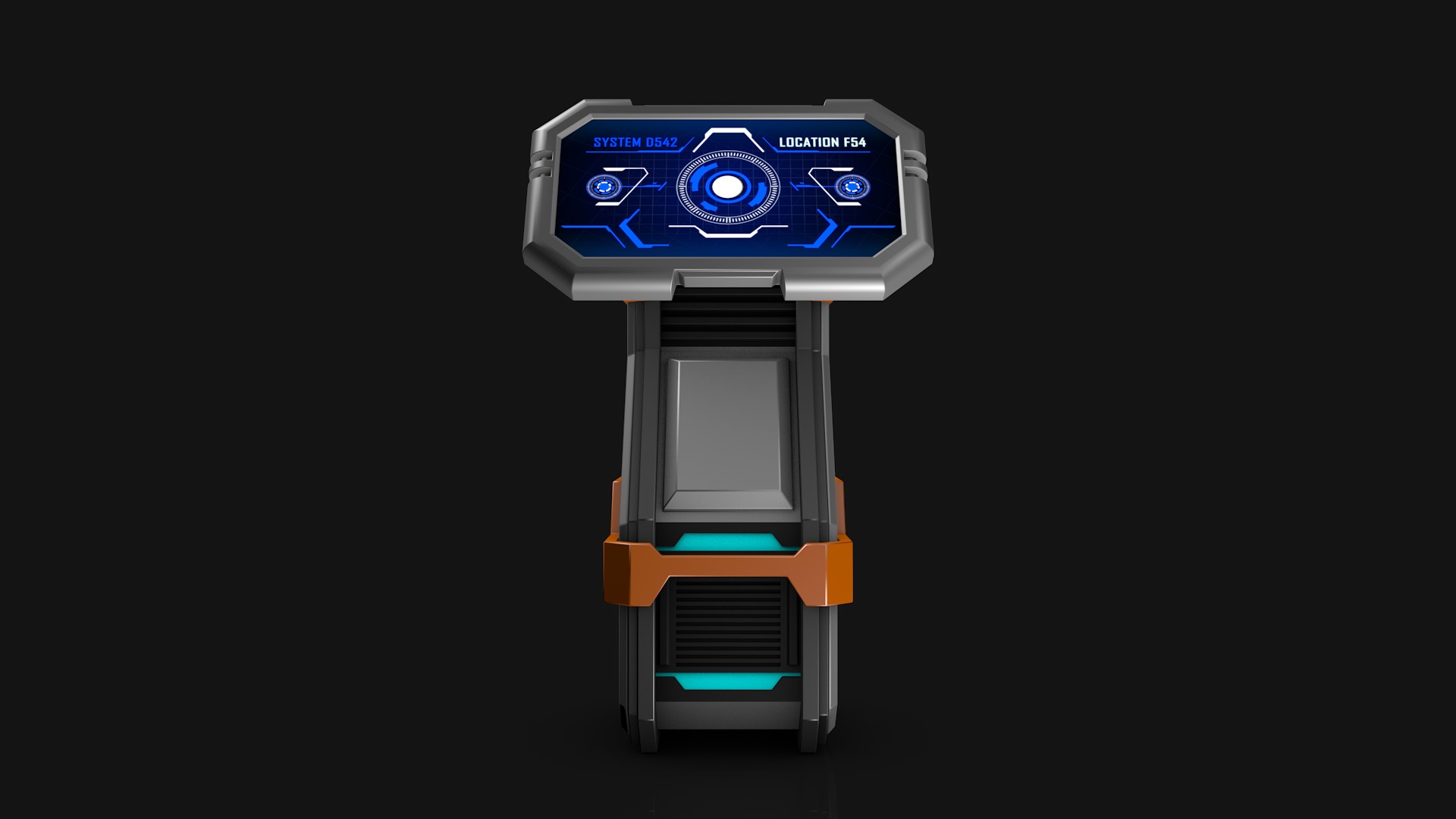 Sci Fi Computer 3D model_2