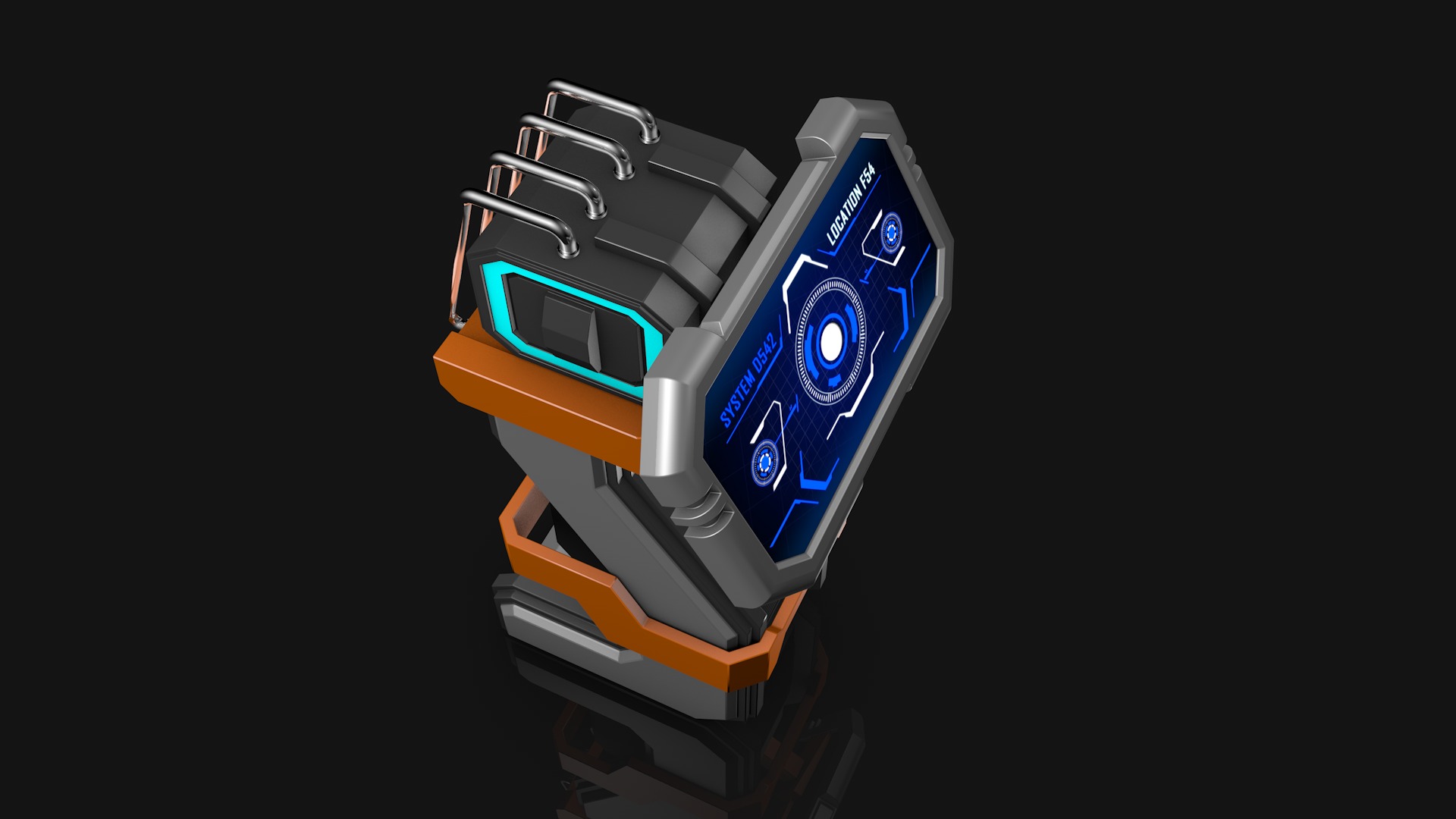 Sci Fi Computer 3D model_1