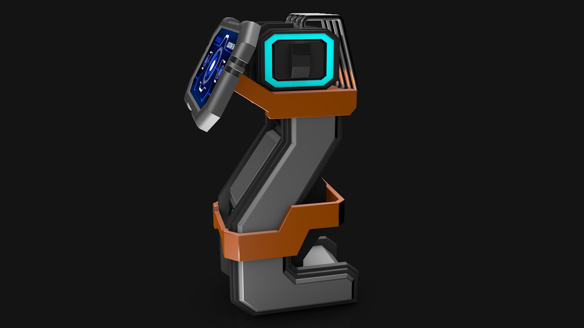 Sci Fi Computer 3D model_5