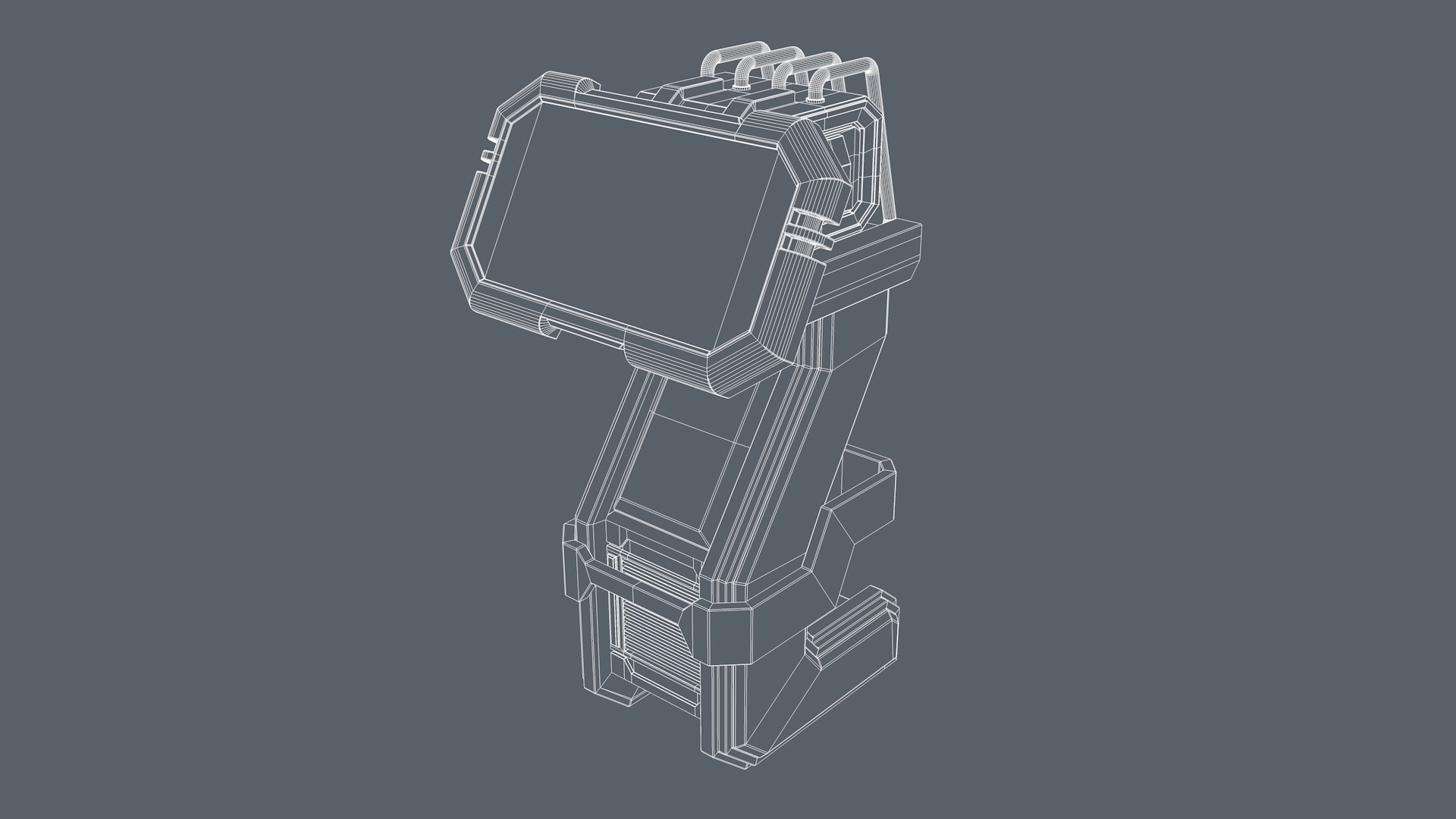 Sci Fi Computer 3D model_8