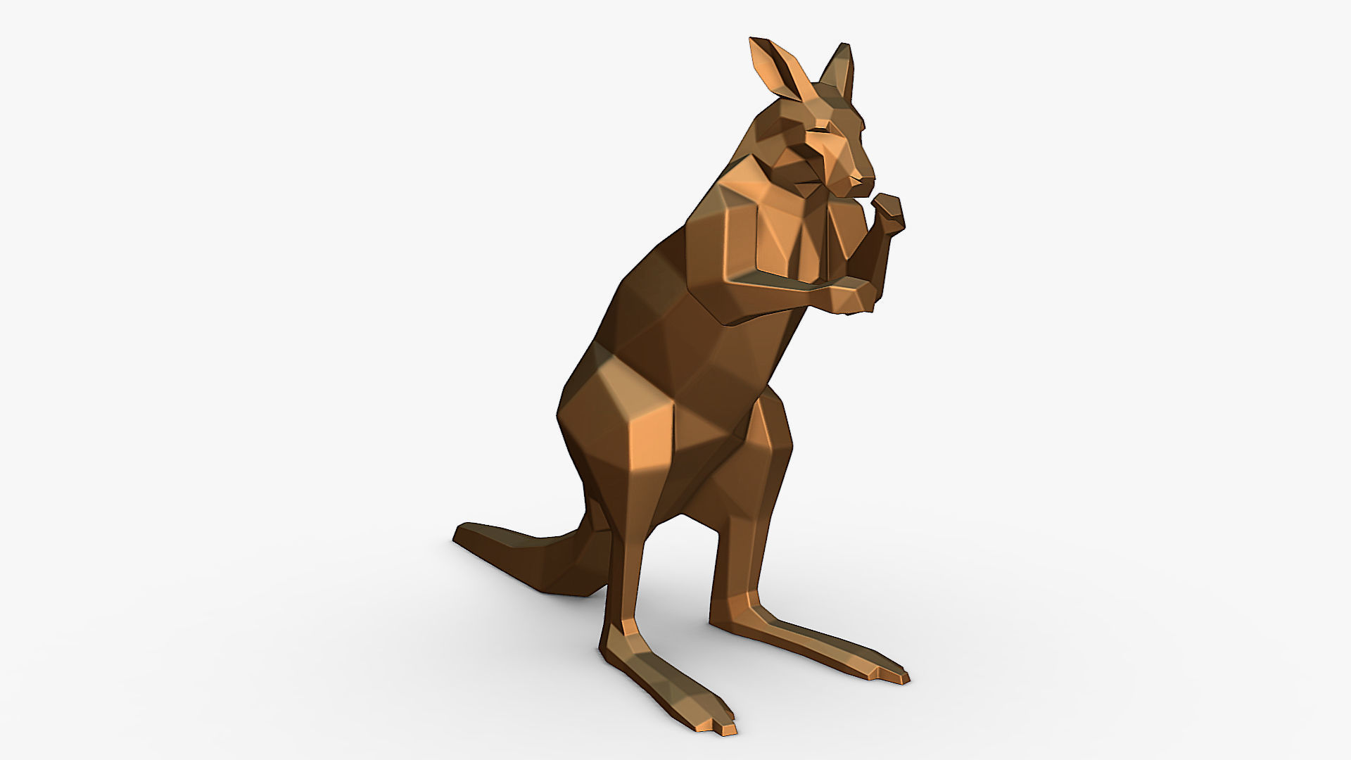 kangaroo 3D print model_7