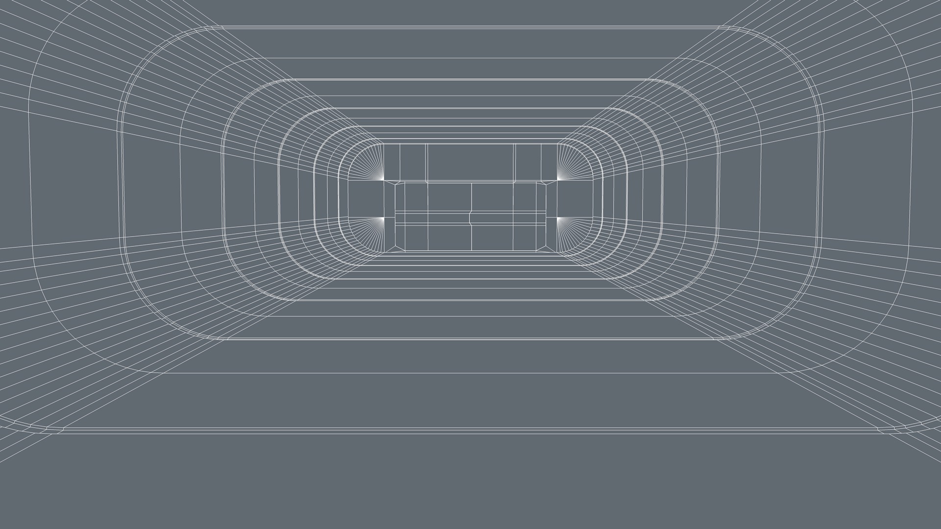 Sci Fi Corridor Low-poly 3D model_12