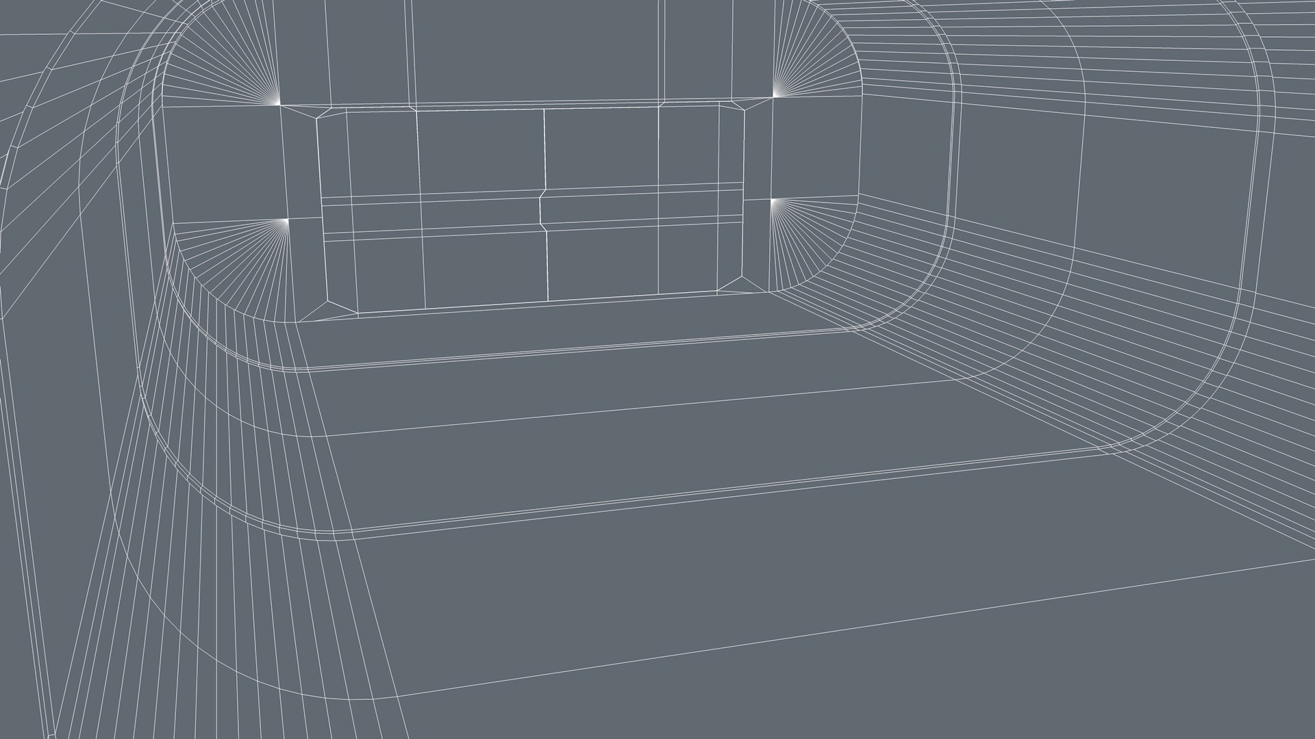 Sci Fi Corridor Low-poly 3D model_11