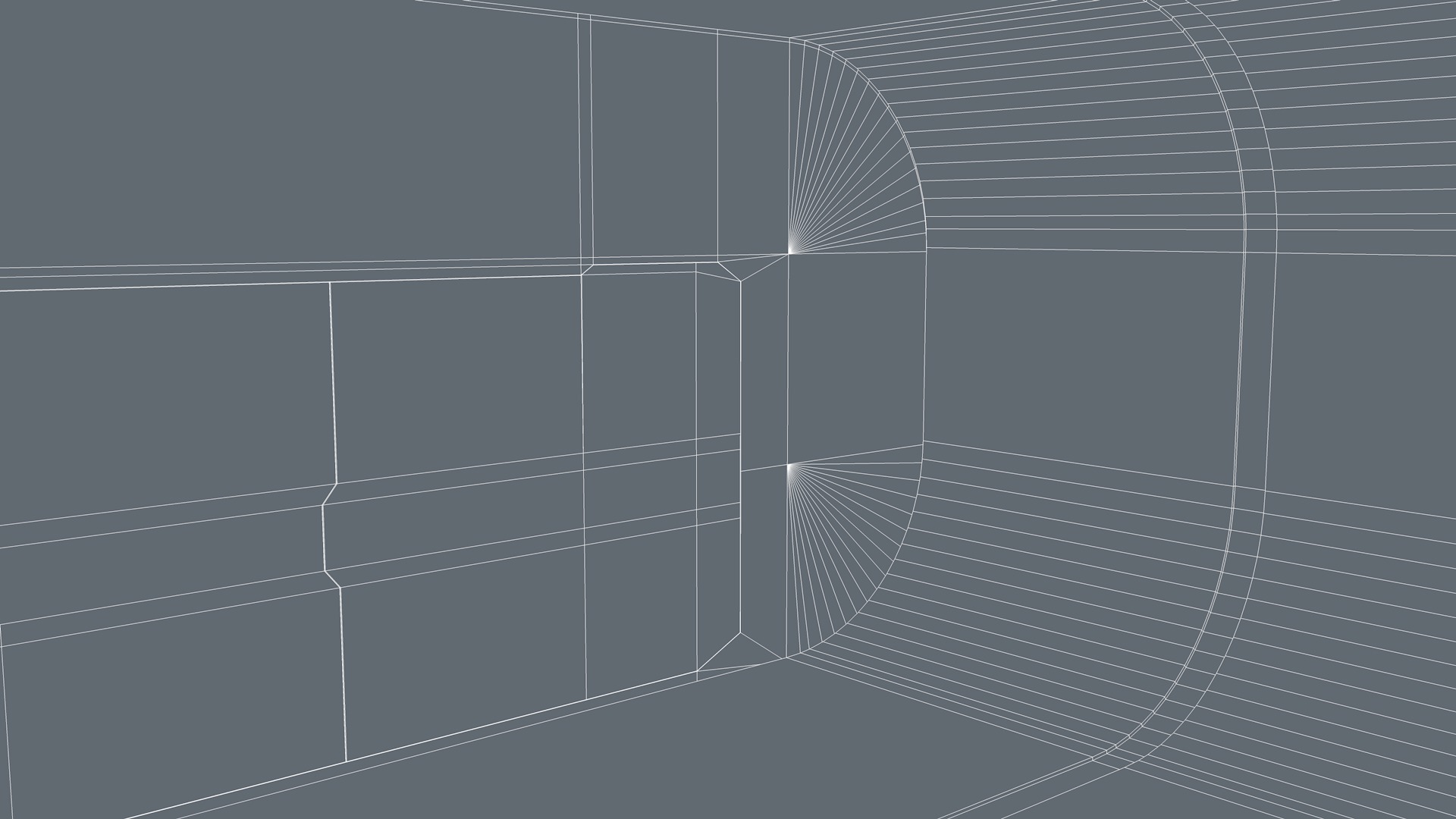 Sci Fi Corridor Low-poly 3D model_8