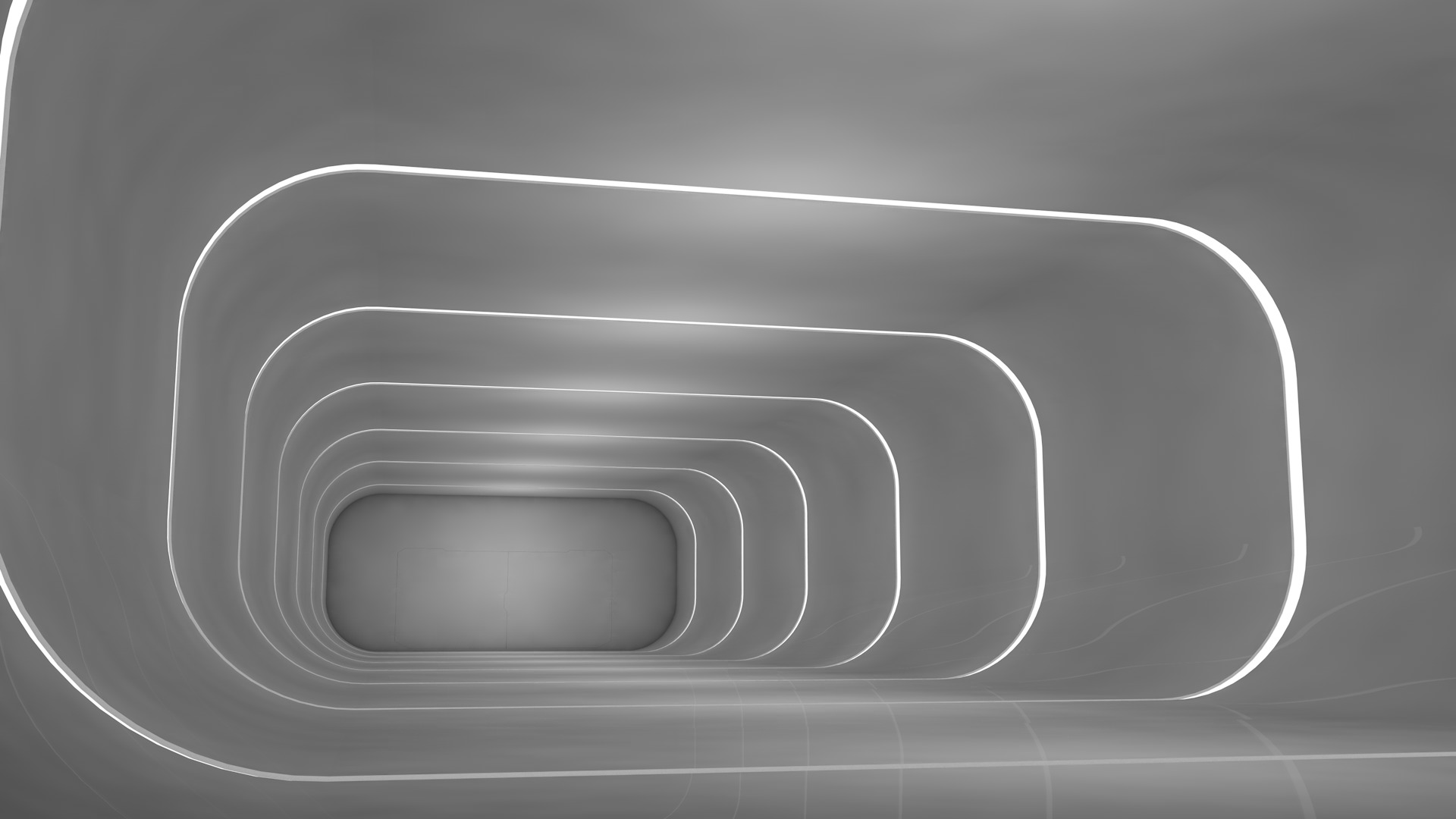 Sci Fi Corridor Low-poly 3D model_6