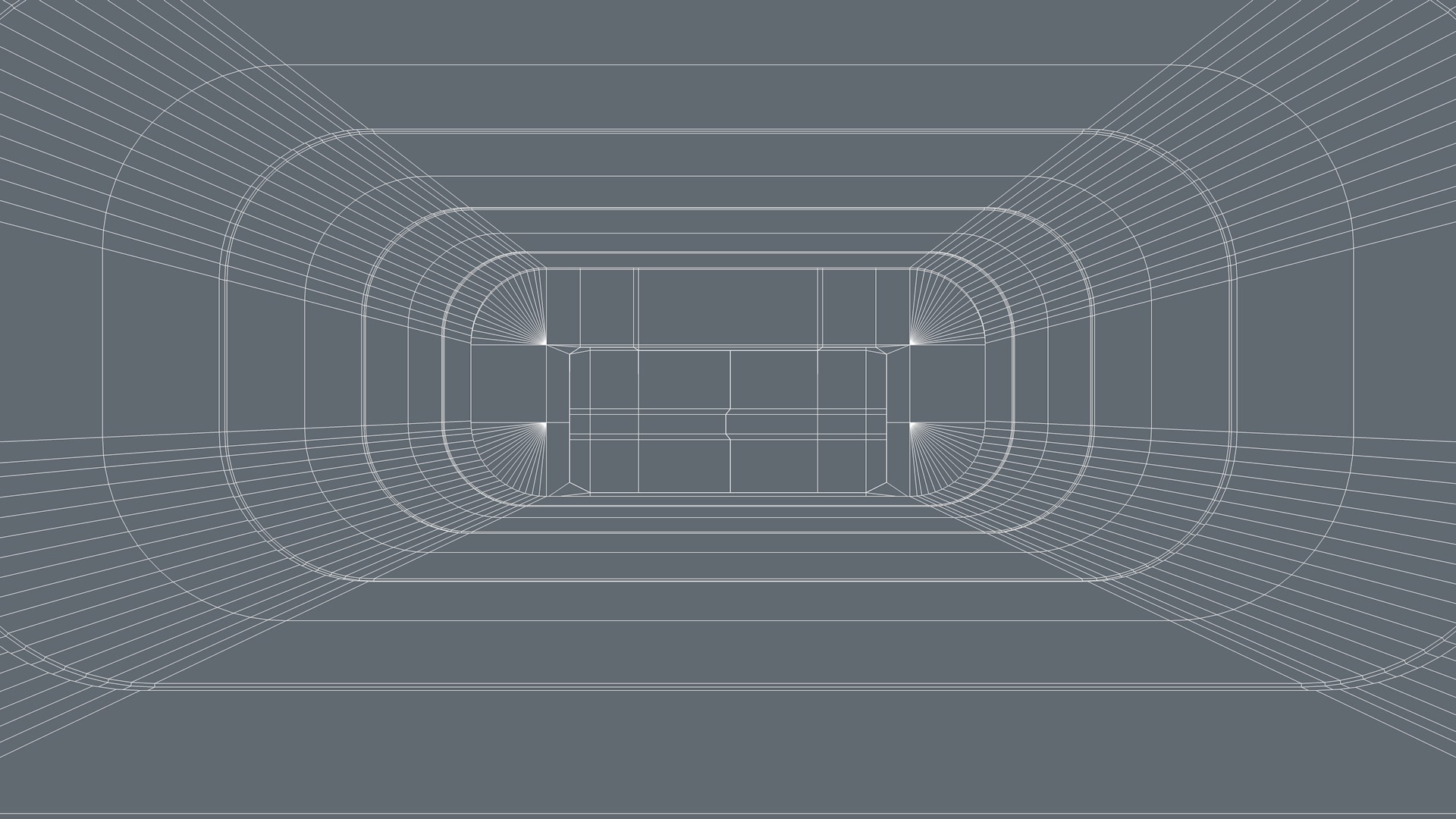 Sci Fi Corridor Low-poly 3D model_10