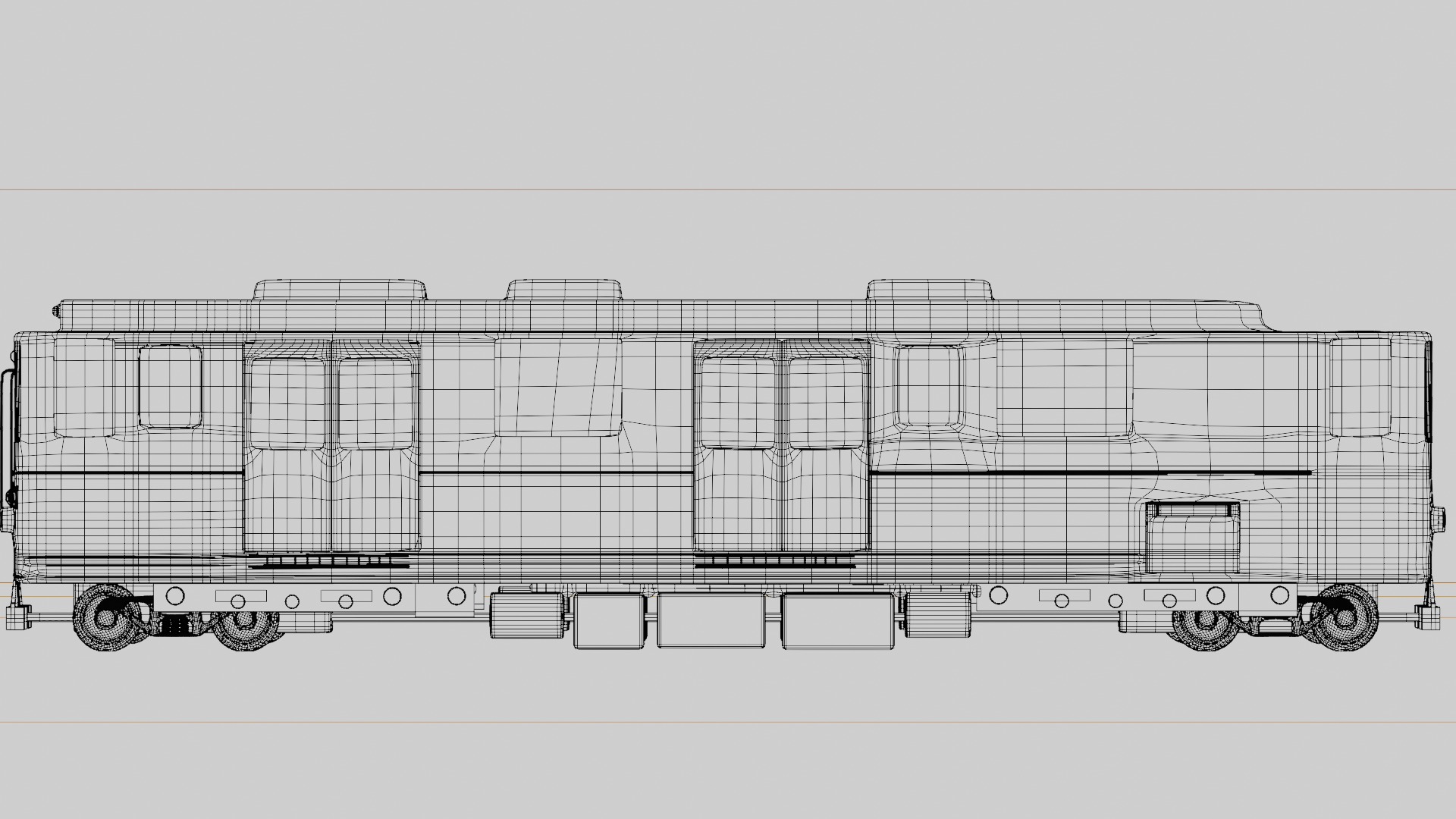 Realistic 3D Model of an Abandoned Train  Low-poly 3D model_6